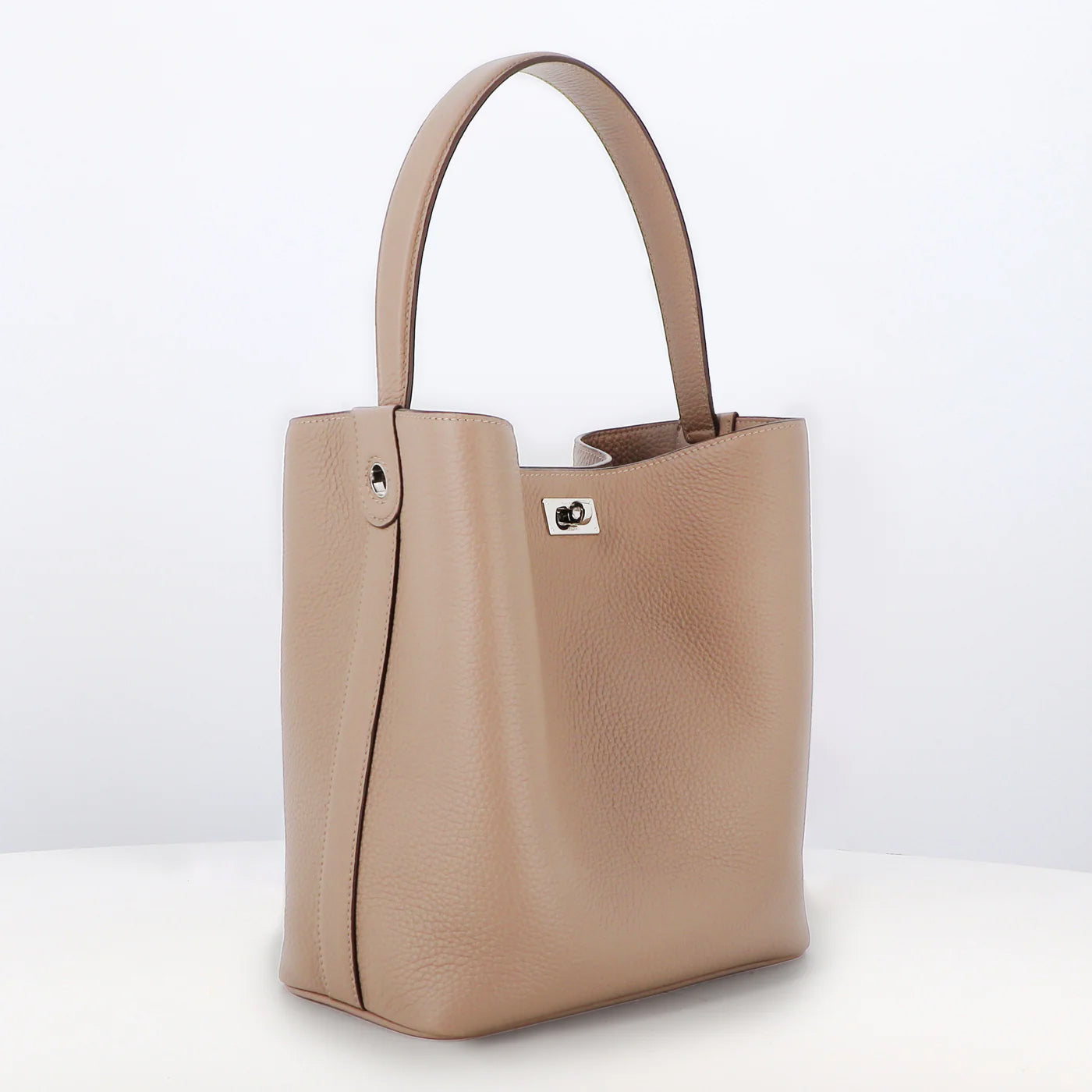 SAC SEAU EN CUIR ODÉON PM TOURTERELLE