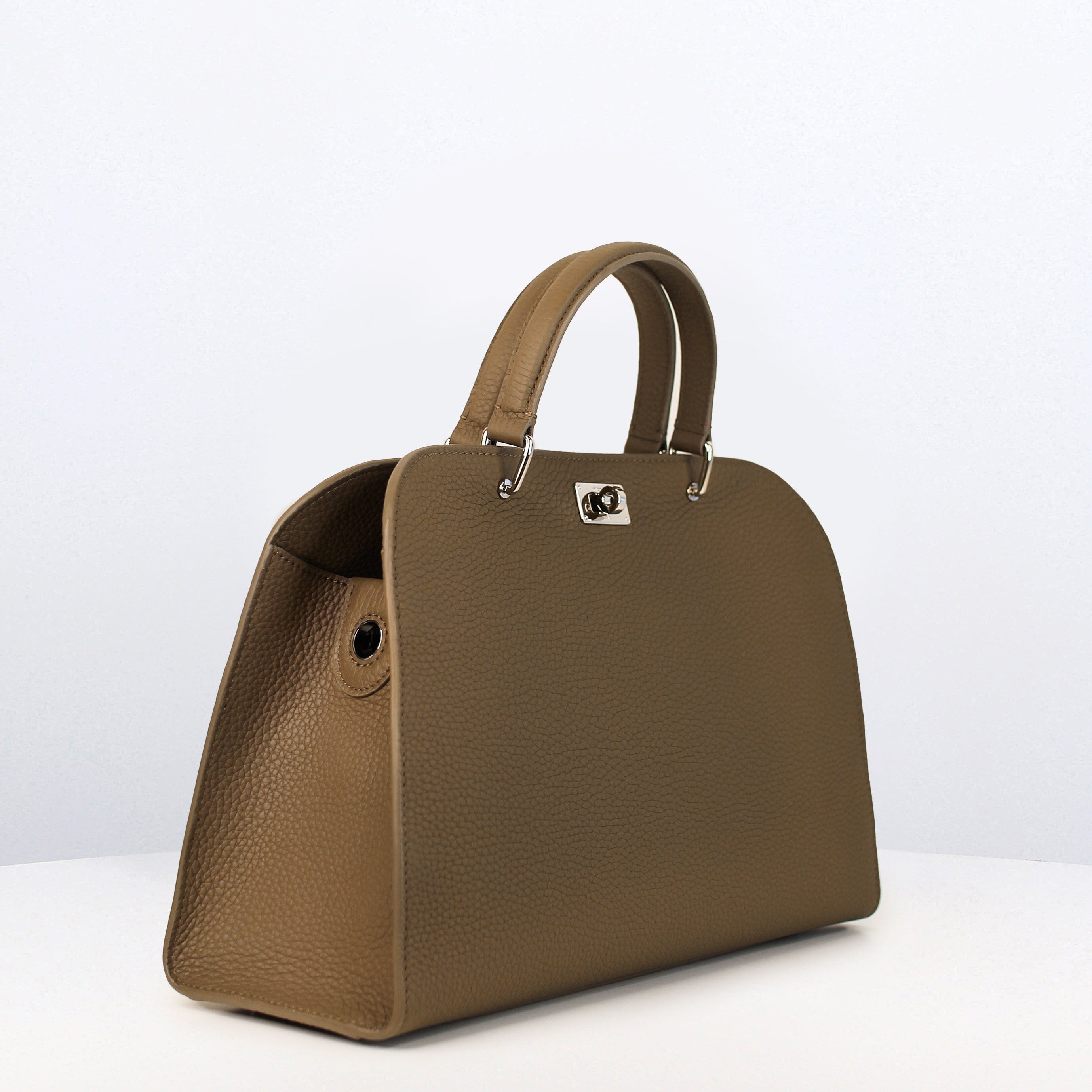 SAC À MAIN EN CUIR OPÉRA PM TAUPE