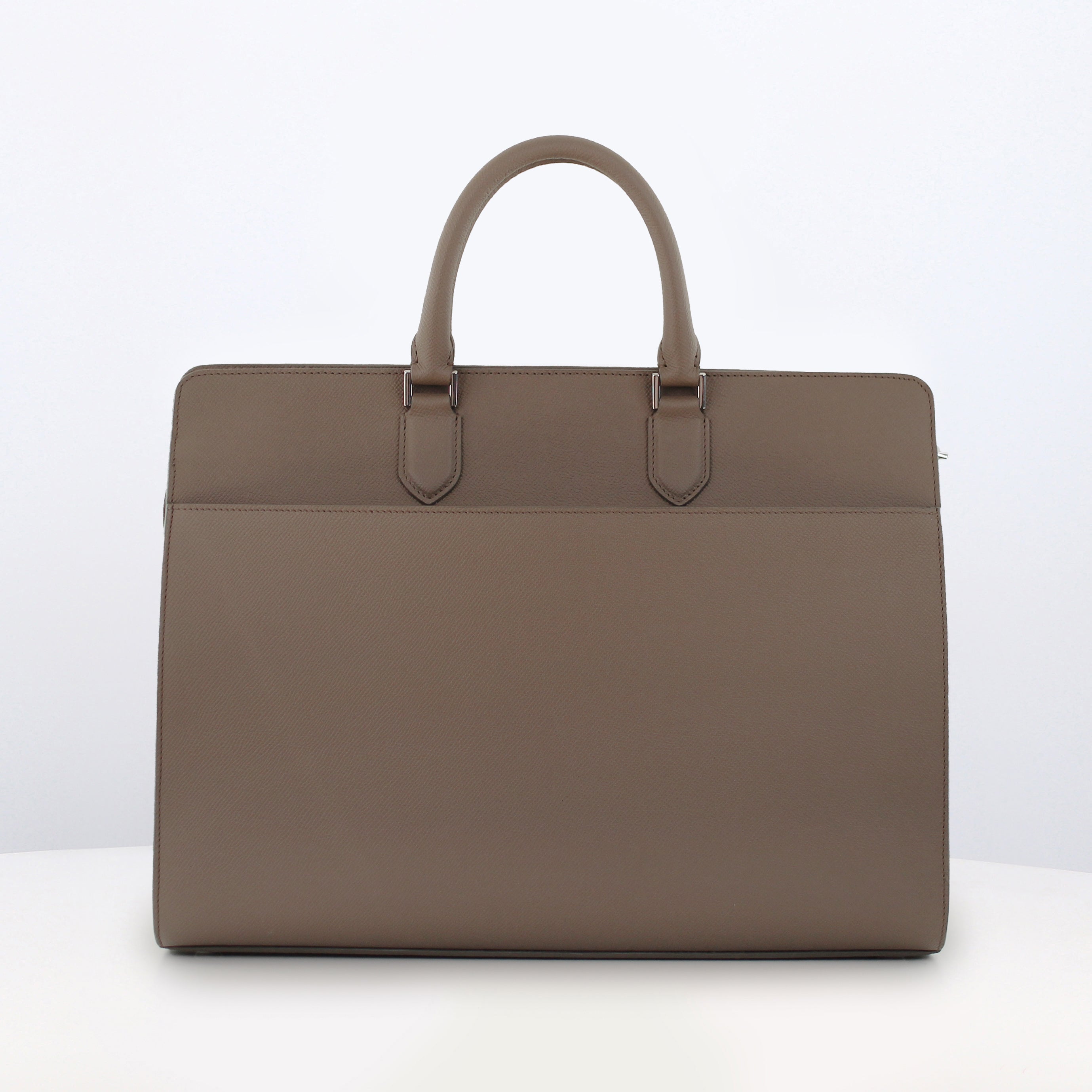 "Archive Event" PORTE-DOCUMENTS EN CUIR HAUSSMANN TAUPE