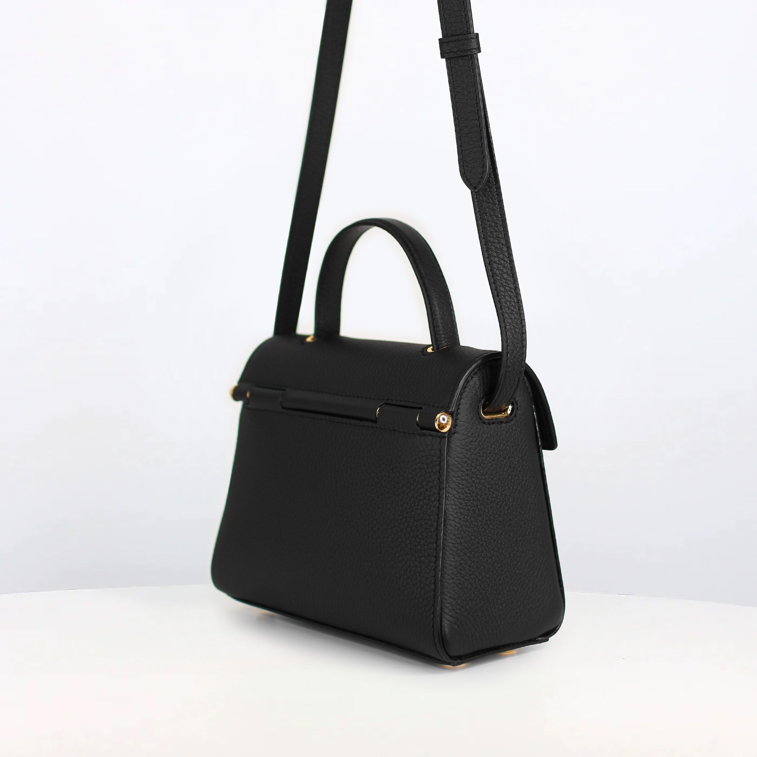 SAC À MAIN EN CUIR PALAIS ROYAL MINI NOIR