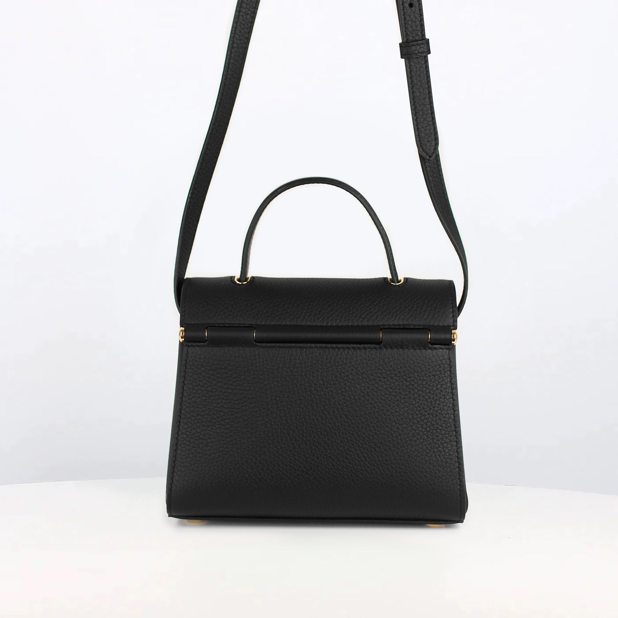 SAC À MAIN EN CUIR PALAIS ROYAL MINI NOIR