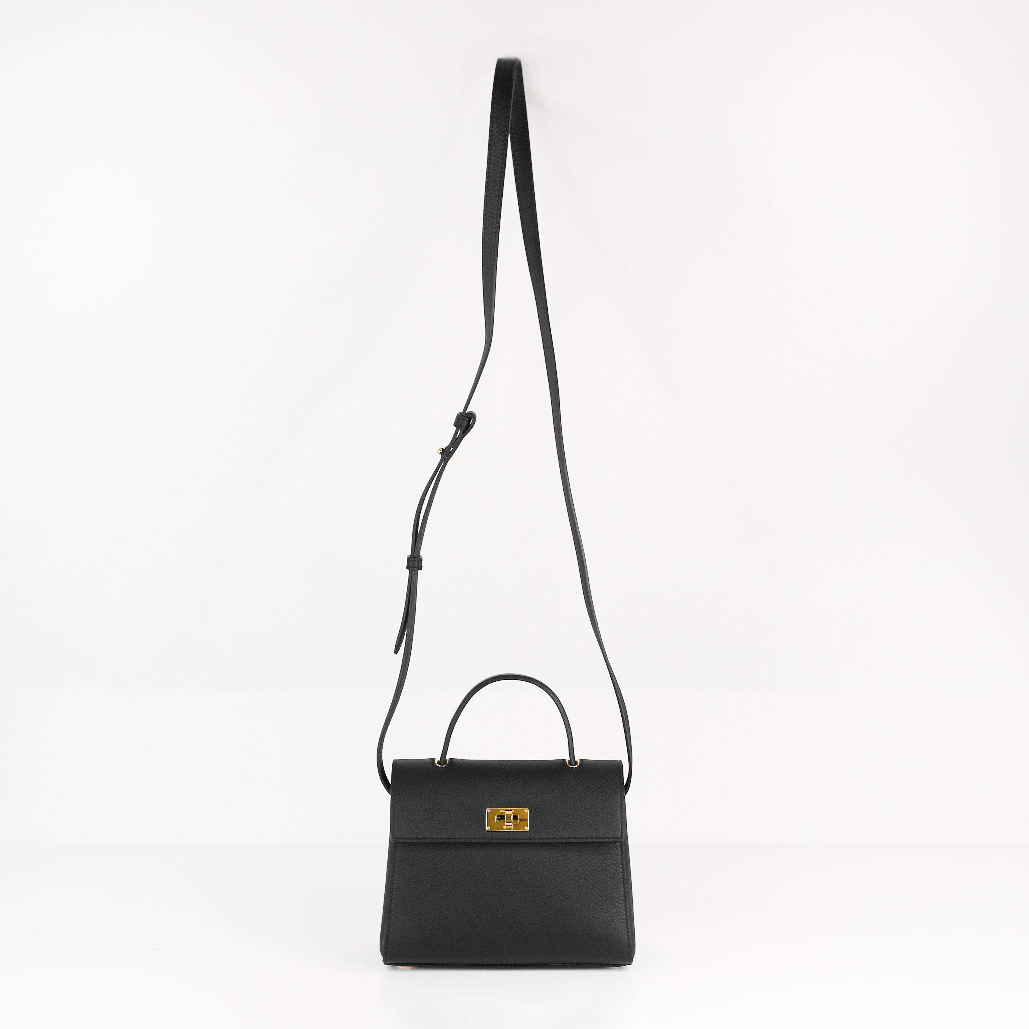 SAC À MAIN EN CUIR PALAIS ROYAL MINI NOIR
