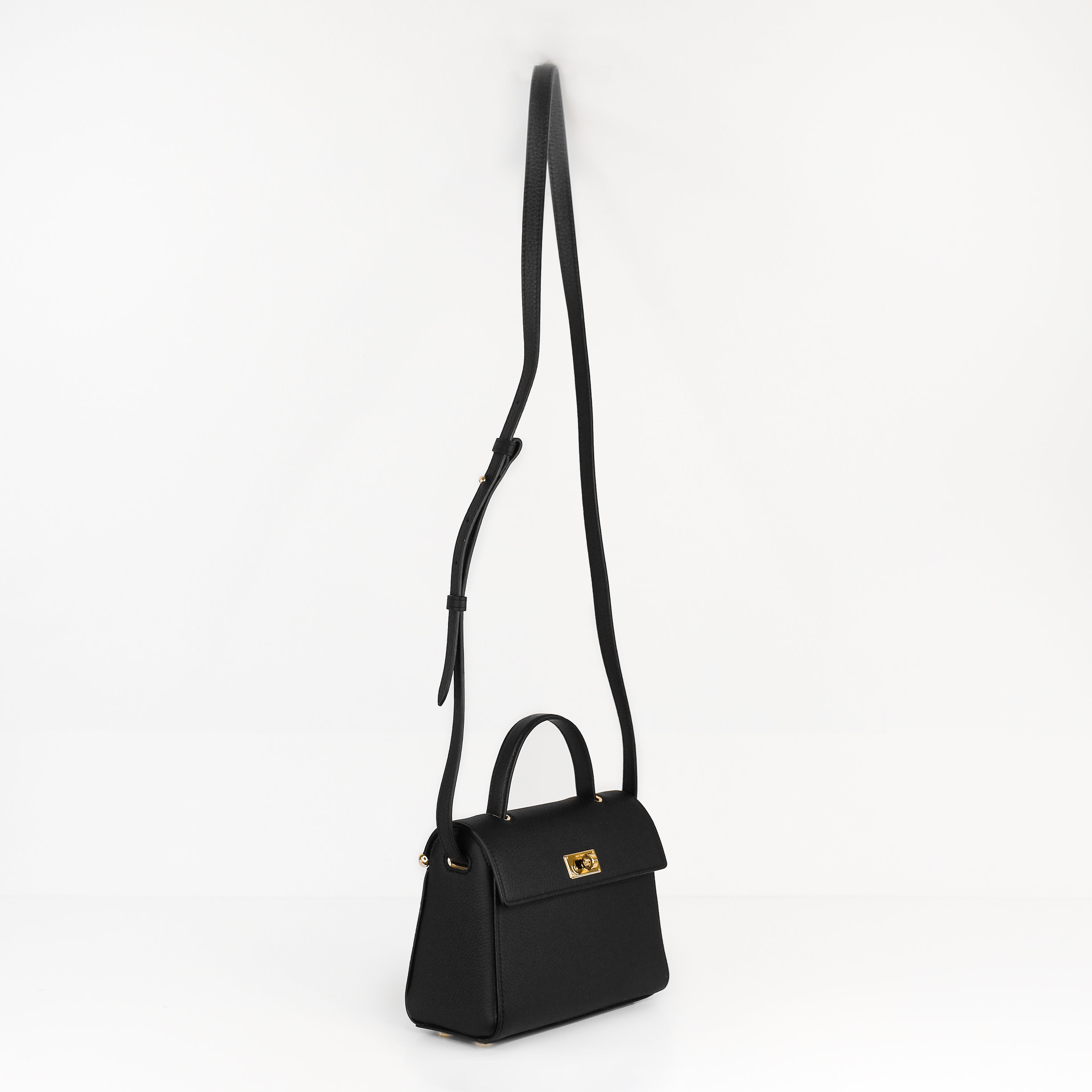 SAC À MAIN EN CUIR PALAIS ROYAL MINI NOIR