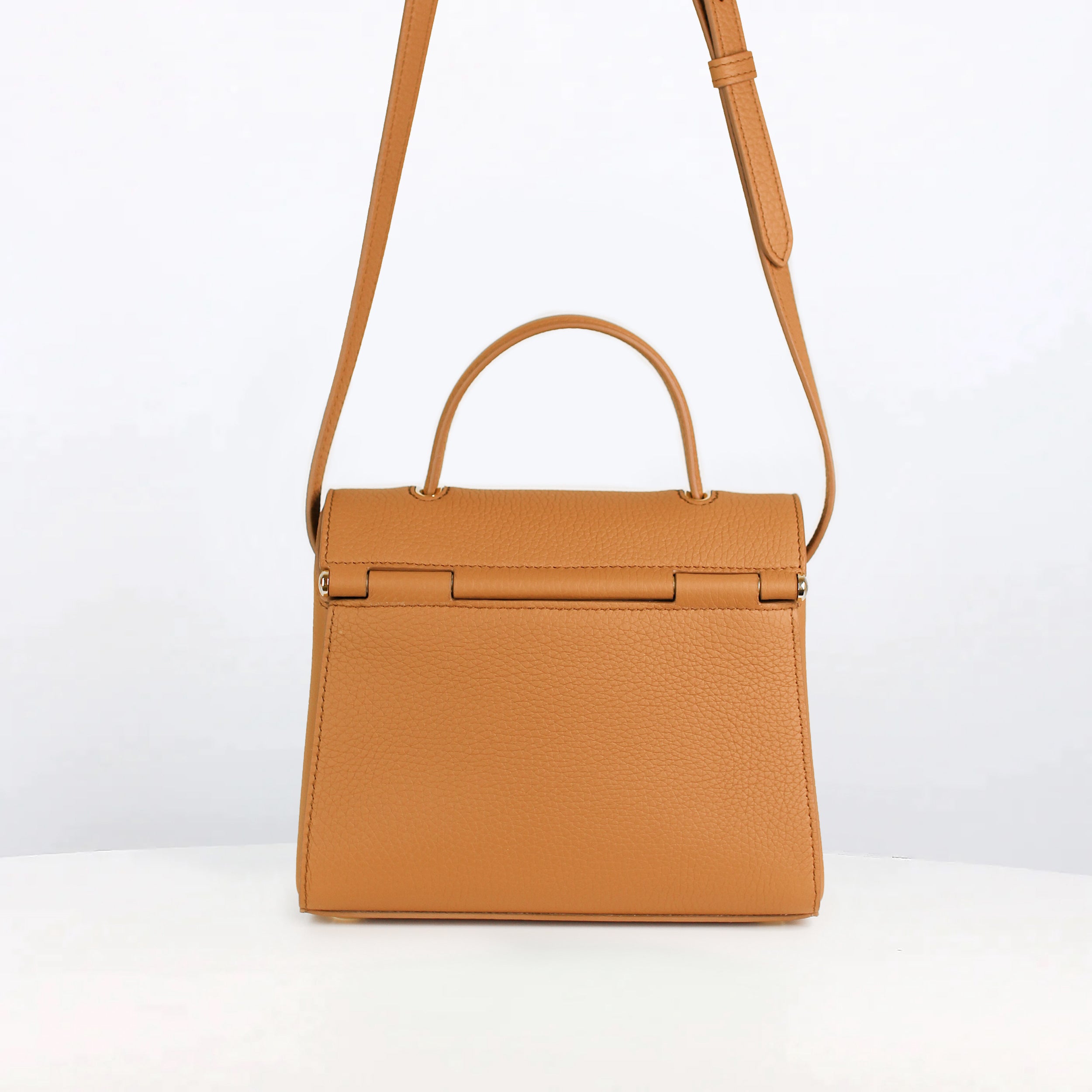 SAC À MAIN EN CUIR PALAIS ROYAL MINI CAMEL