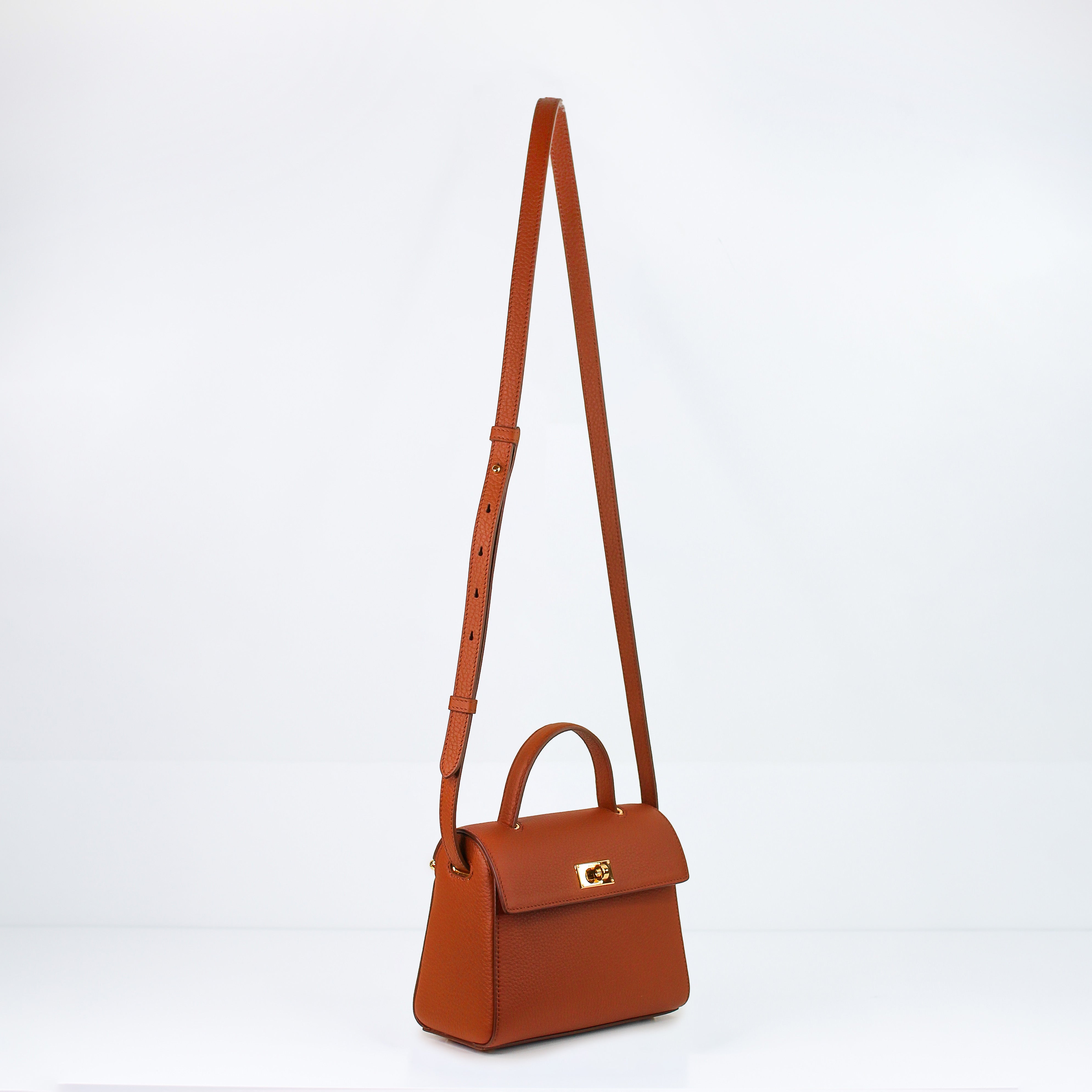 SAC À MAIN EN CUIR PALAIS ROYAL MINI GOLD