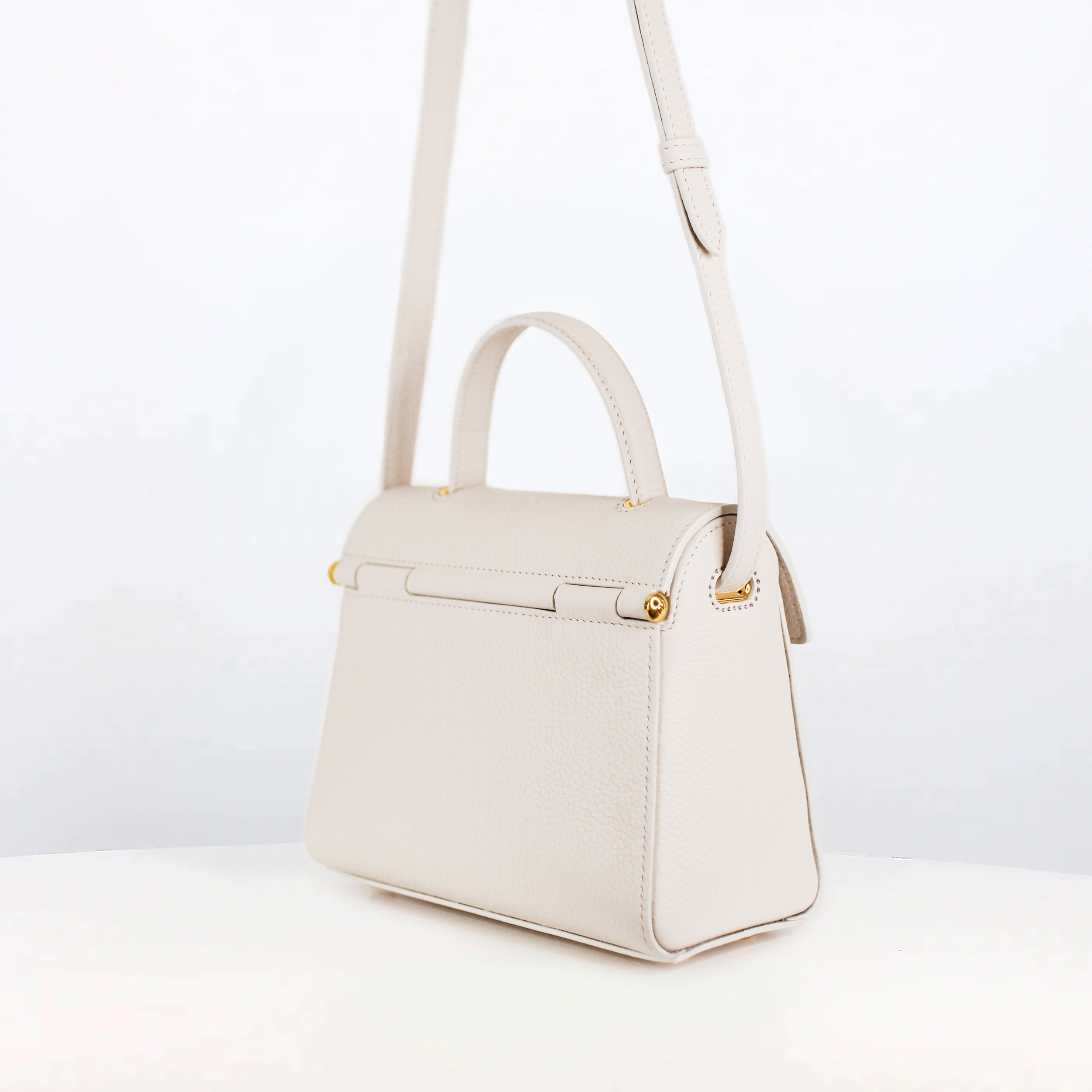 SAC À MAIN EN CUIR PALAIS ROYAL MINI IVOIRE