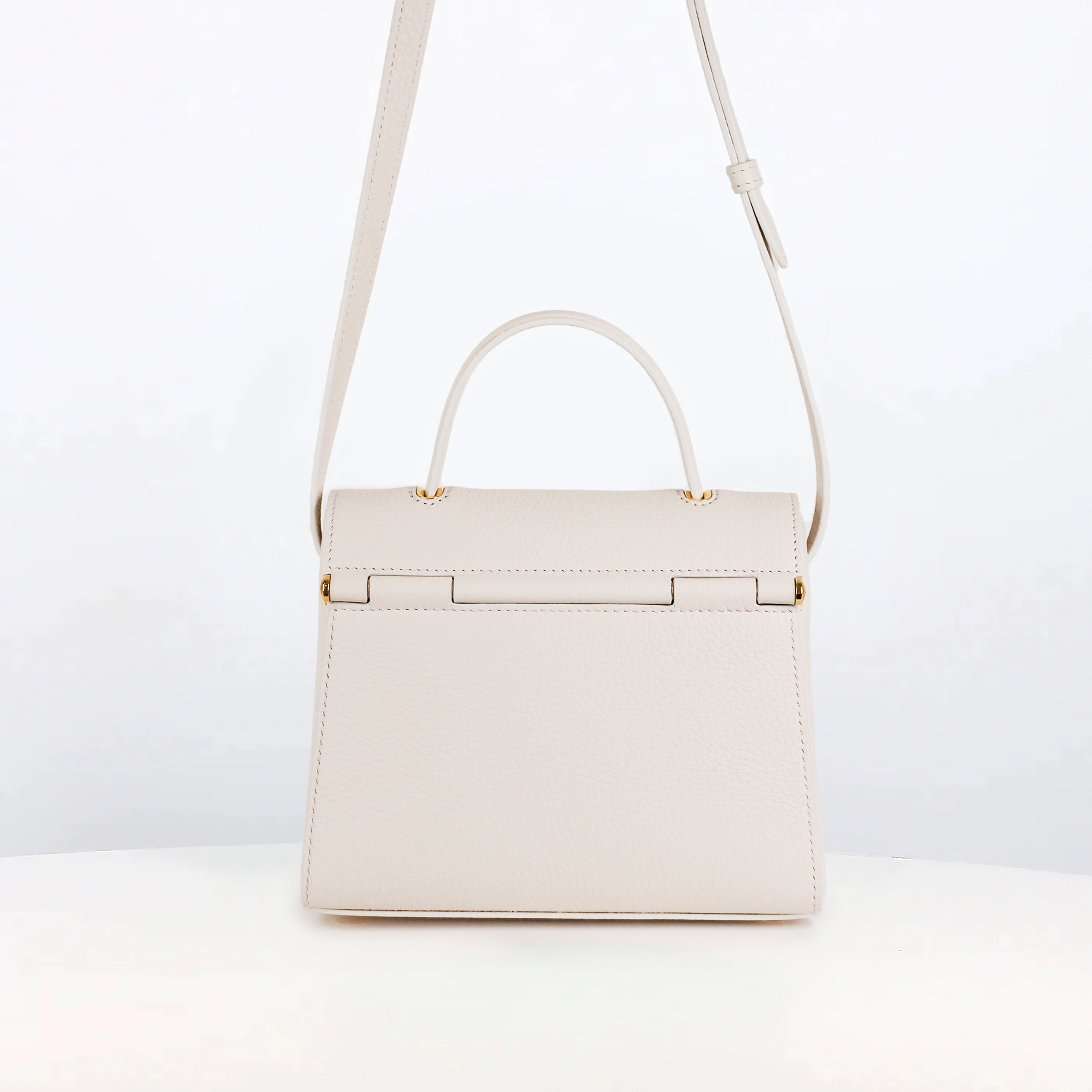 SAC À MAIN EN CUIR PALAIS ROYAL MINI IVOIRE
