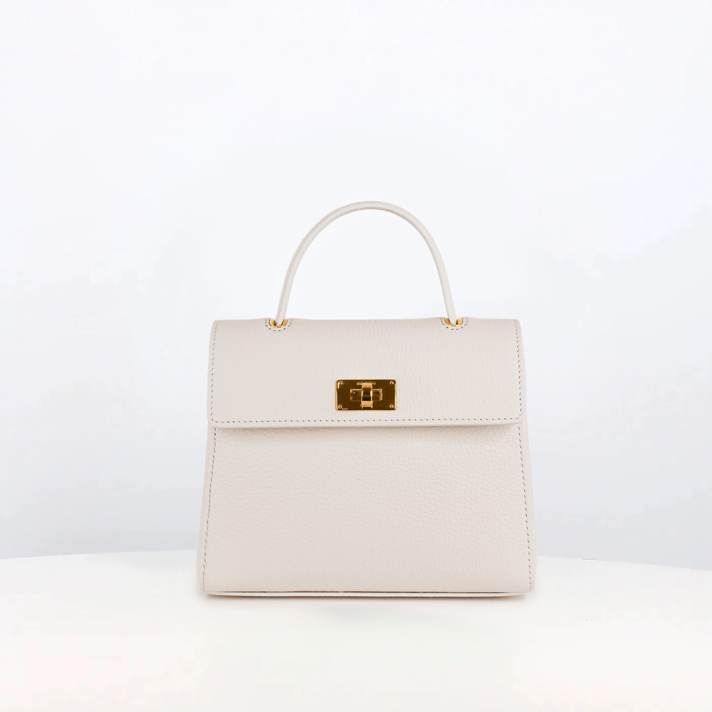 SAC À MAIN EN CUIR PALAIS ROYAL MINI IVOIRE