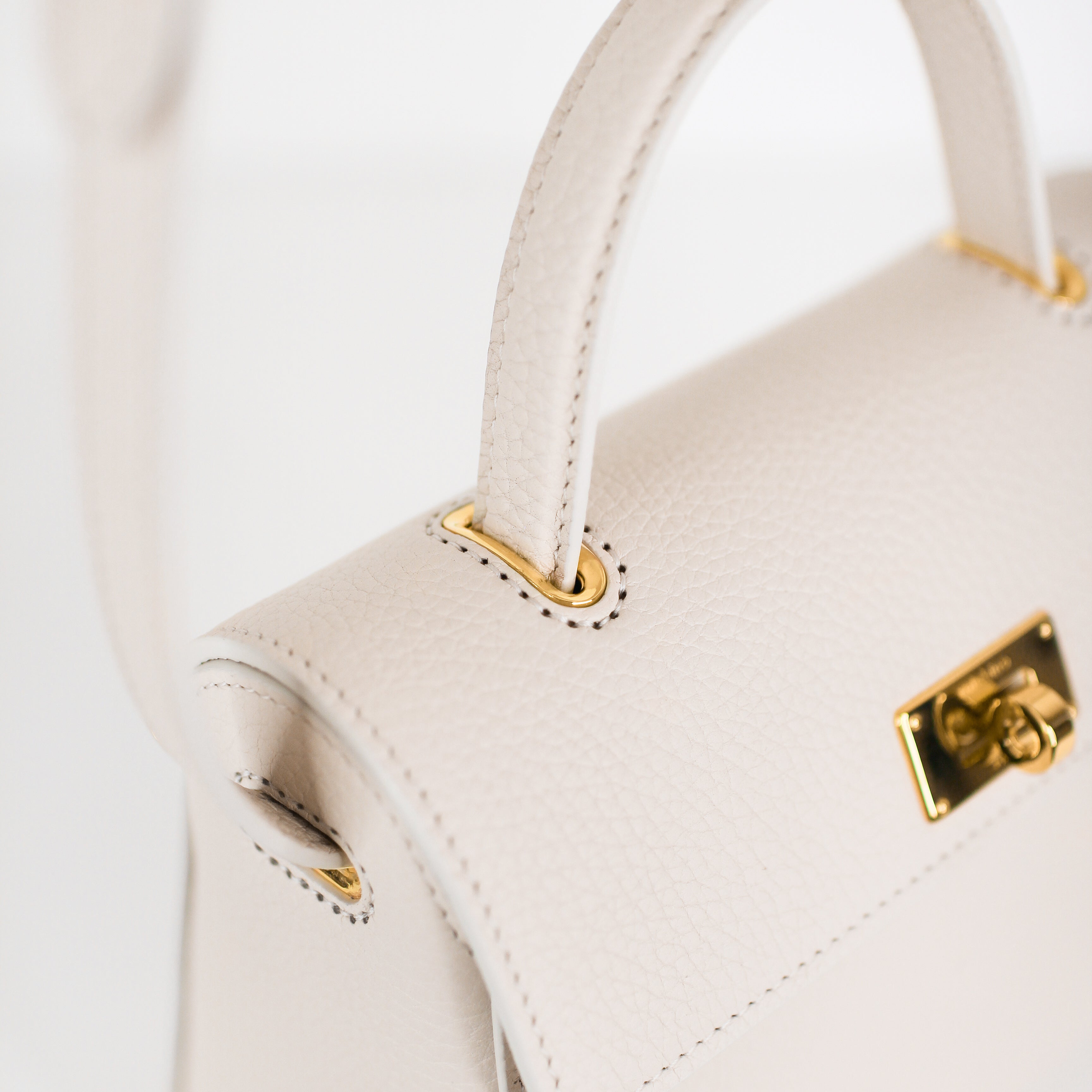 SAC À MAIN EN CUIR PALAIS ROYAL MINI IVOIRE