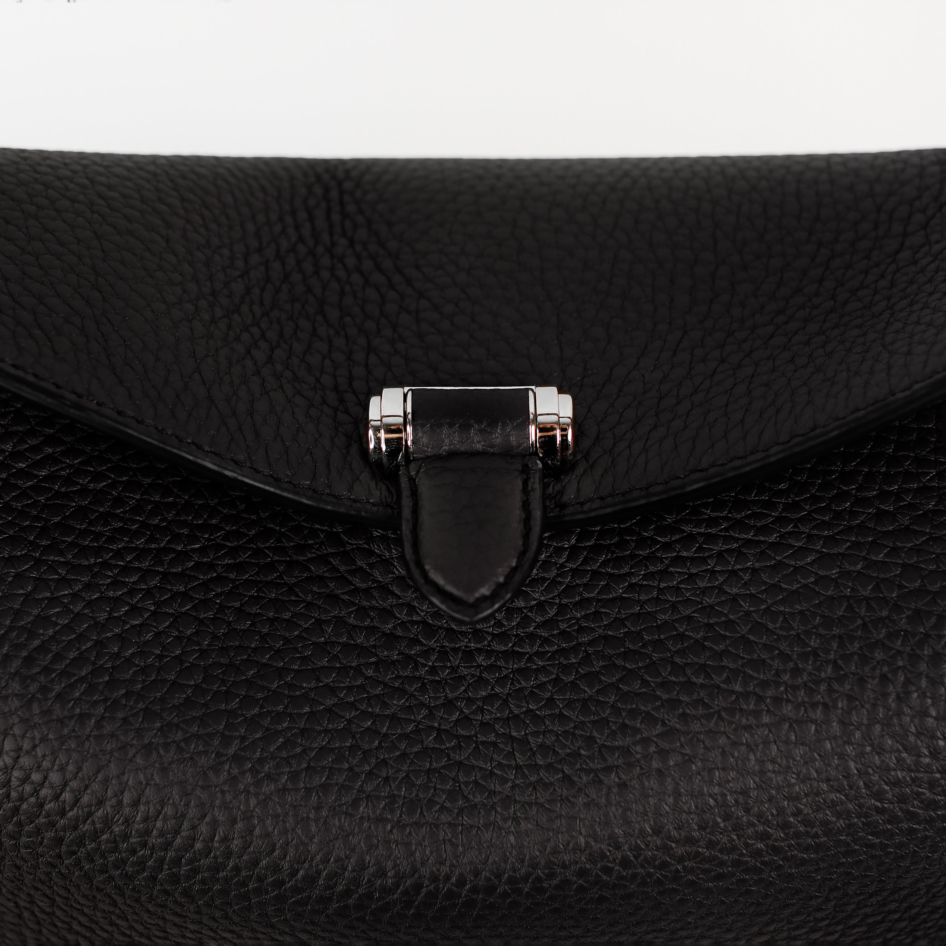 パシー スモール ハイブリットホーボー レザーバッグ ブラック