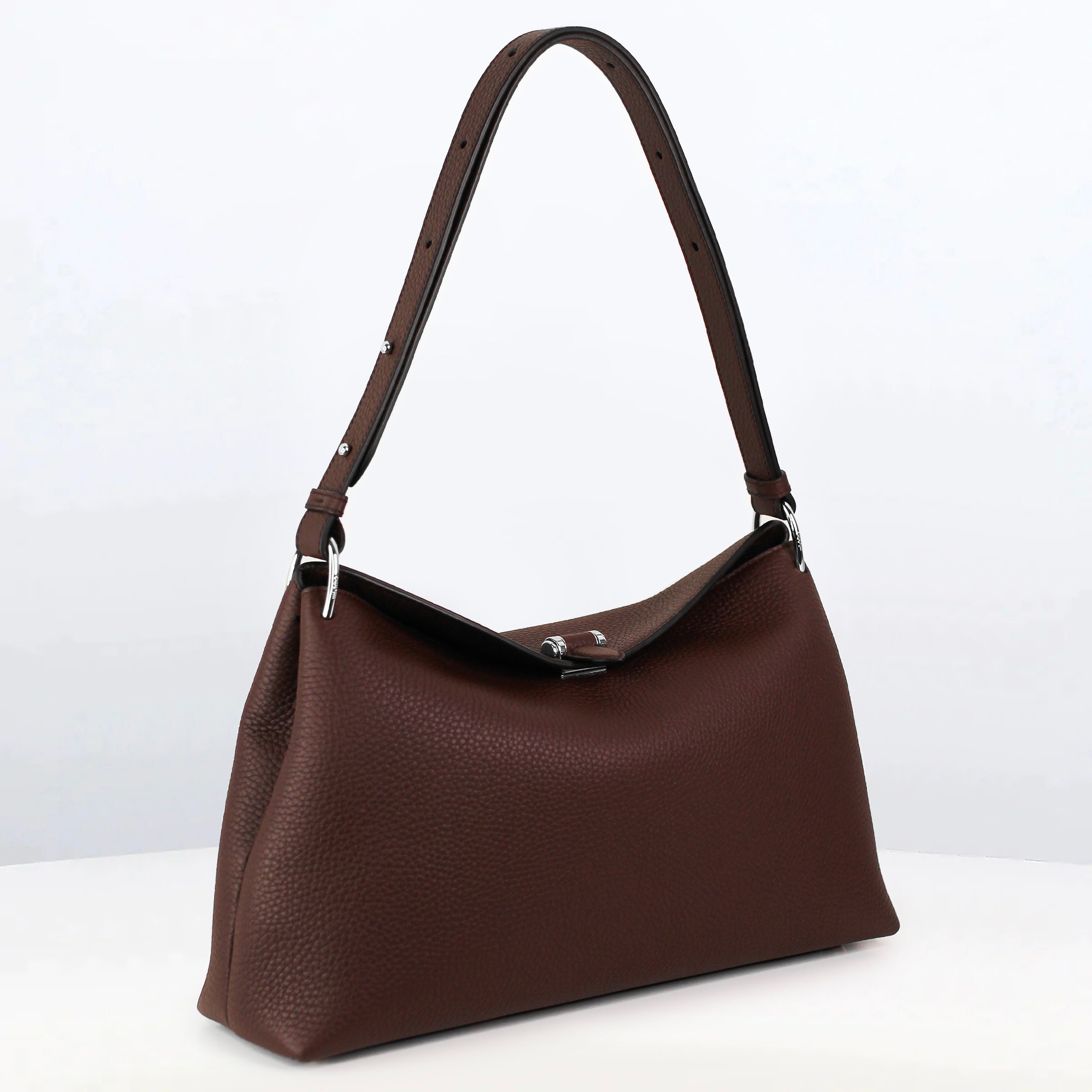 PASSY PM HYBRID HOBO LEDERHANDTASCHE PRUNE