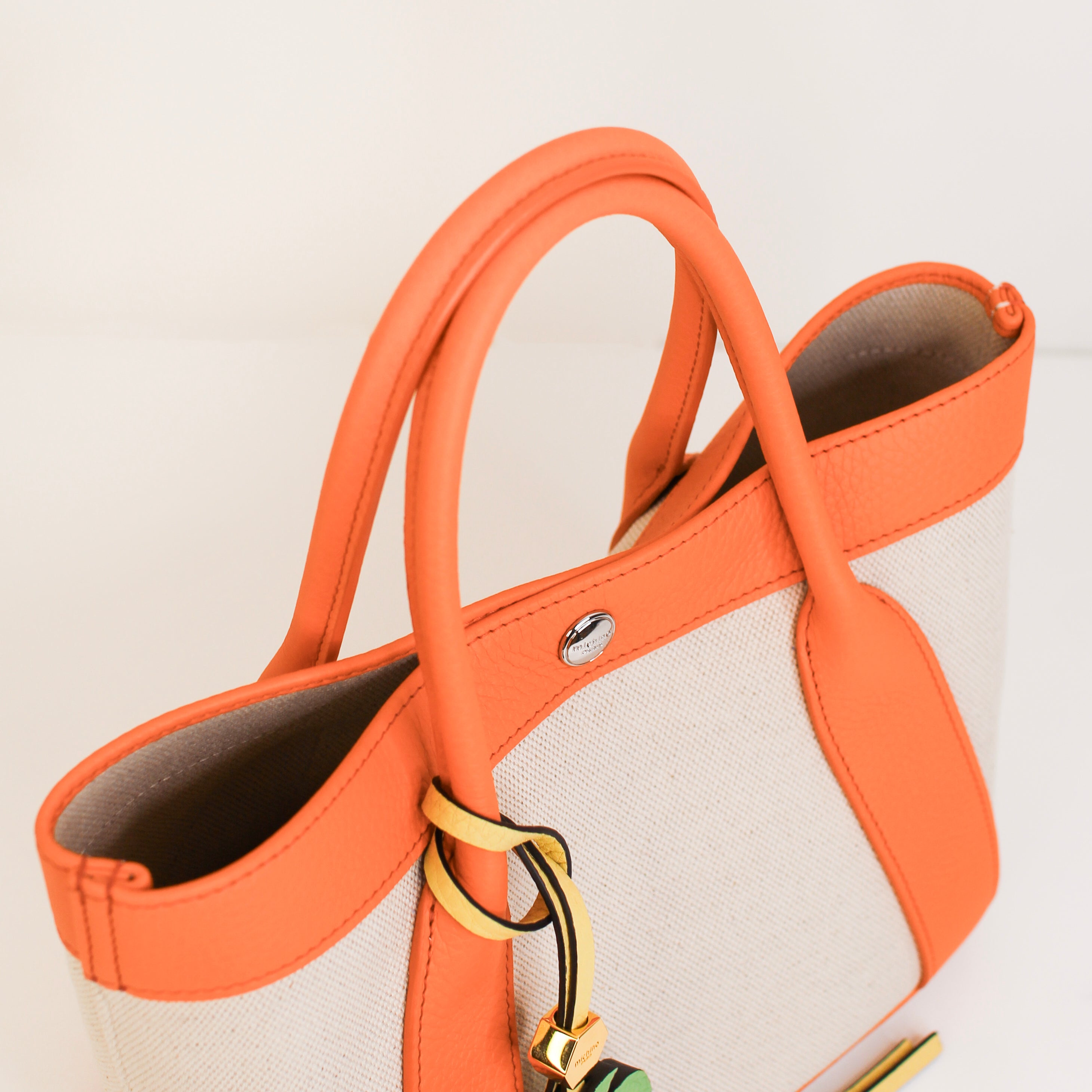 SAC CABAS EN TOILE SEINE 20 ORANGE
