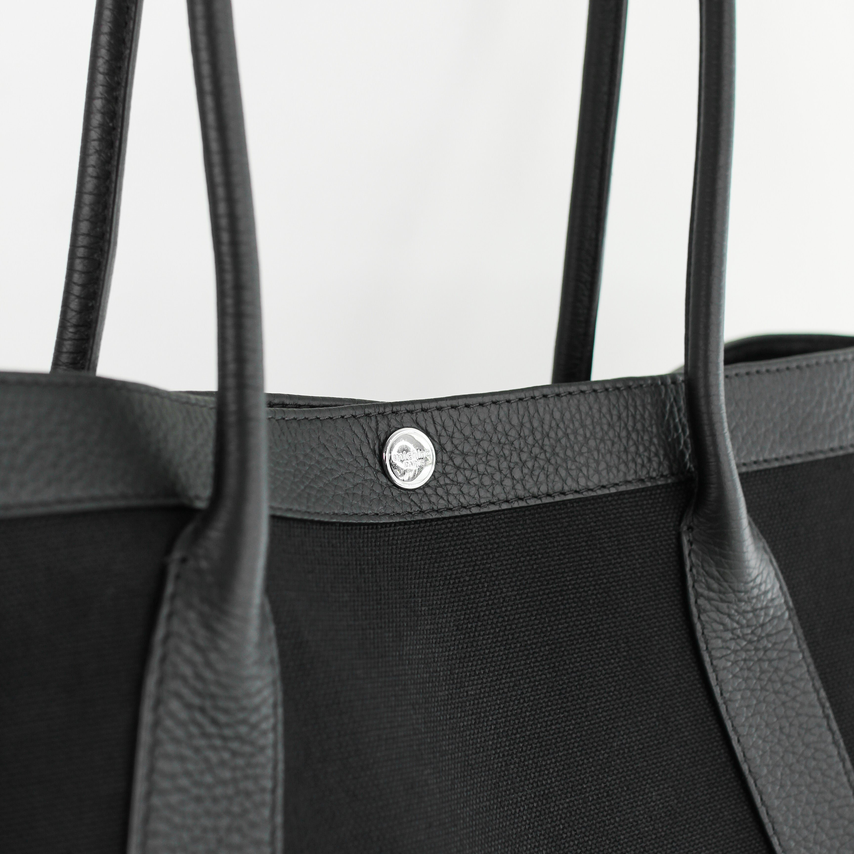 SAC CABAS EN TOILE SEINE40 NOIR