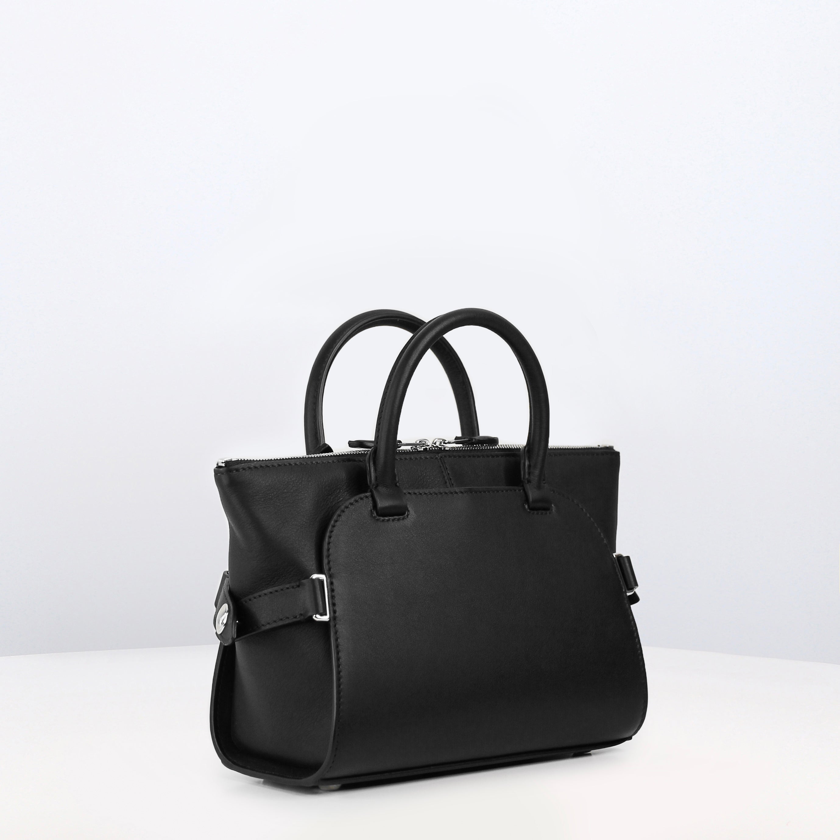 SAC À MAIN EN CUIR SEPTIÈME MINI NOIR