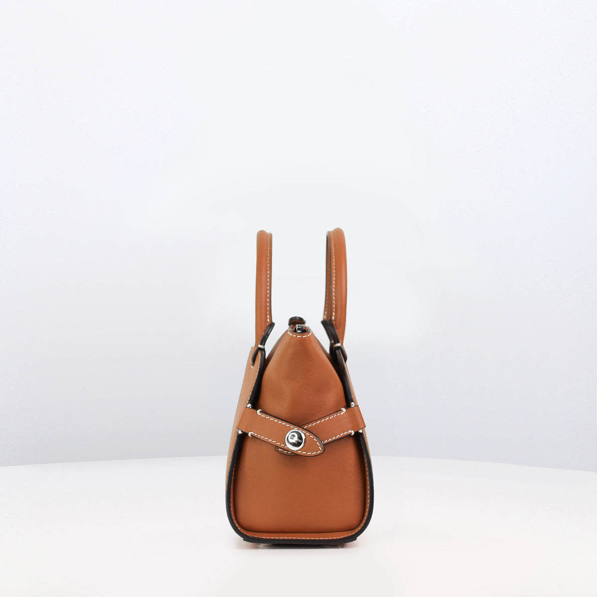 LEATHER HANDBAG SEPTIEME MINI GOLD