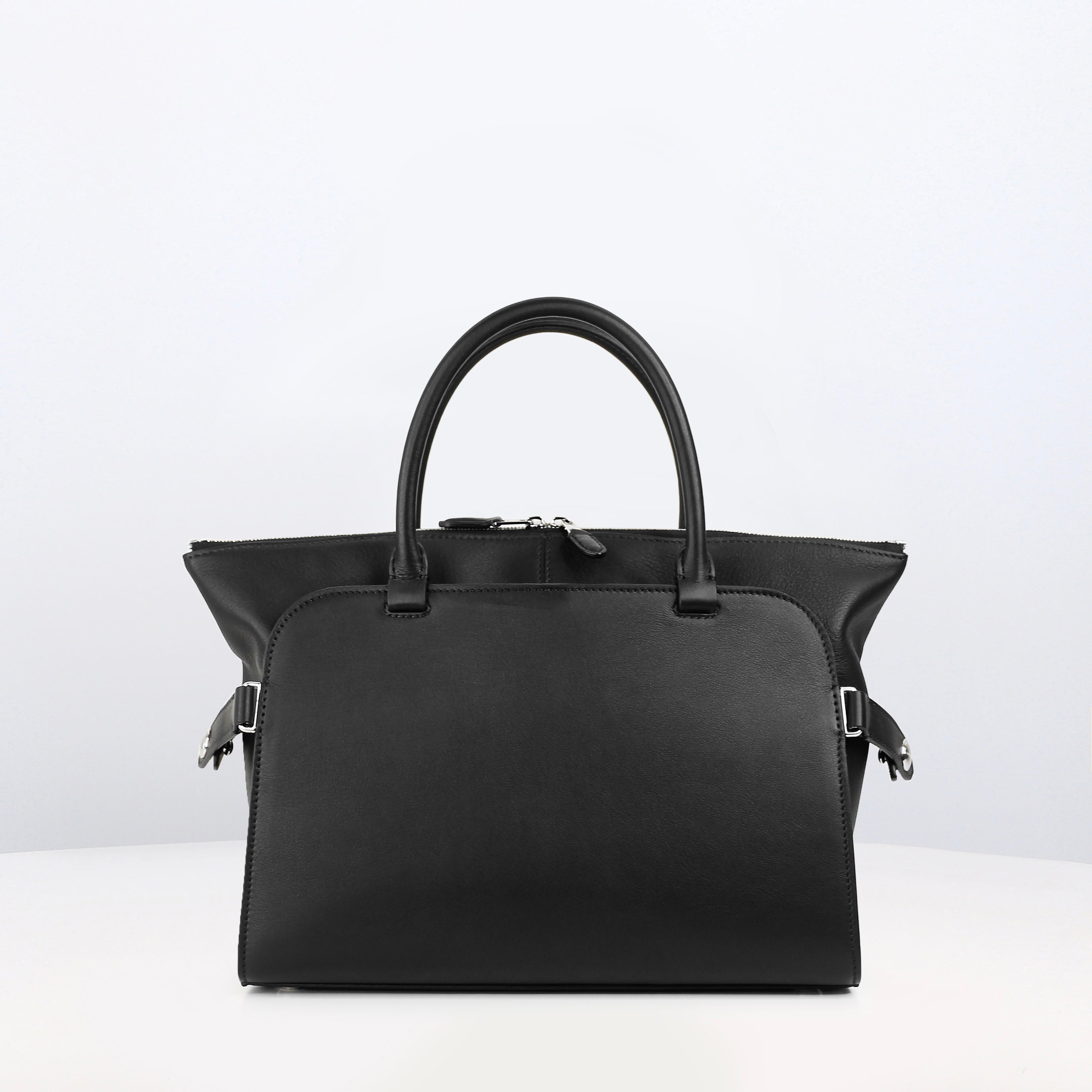 SAC À MAIN EN CUIR SEPTIÈME PM BLACK