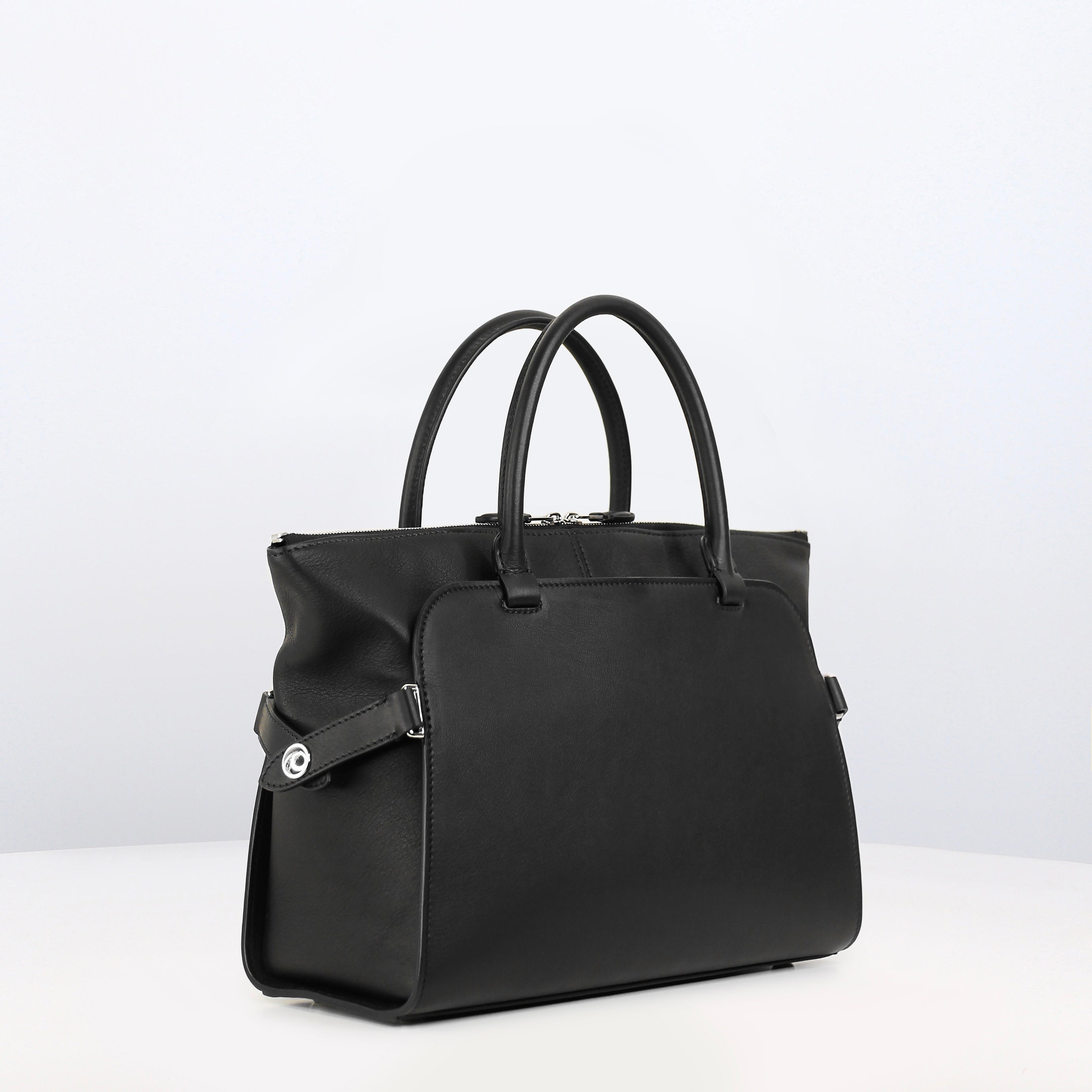 SAC À MAIN EN CUIR SEPTIÈME PM BLACK
