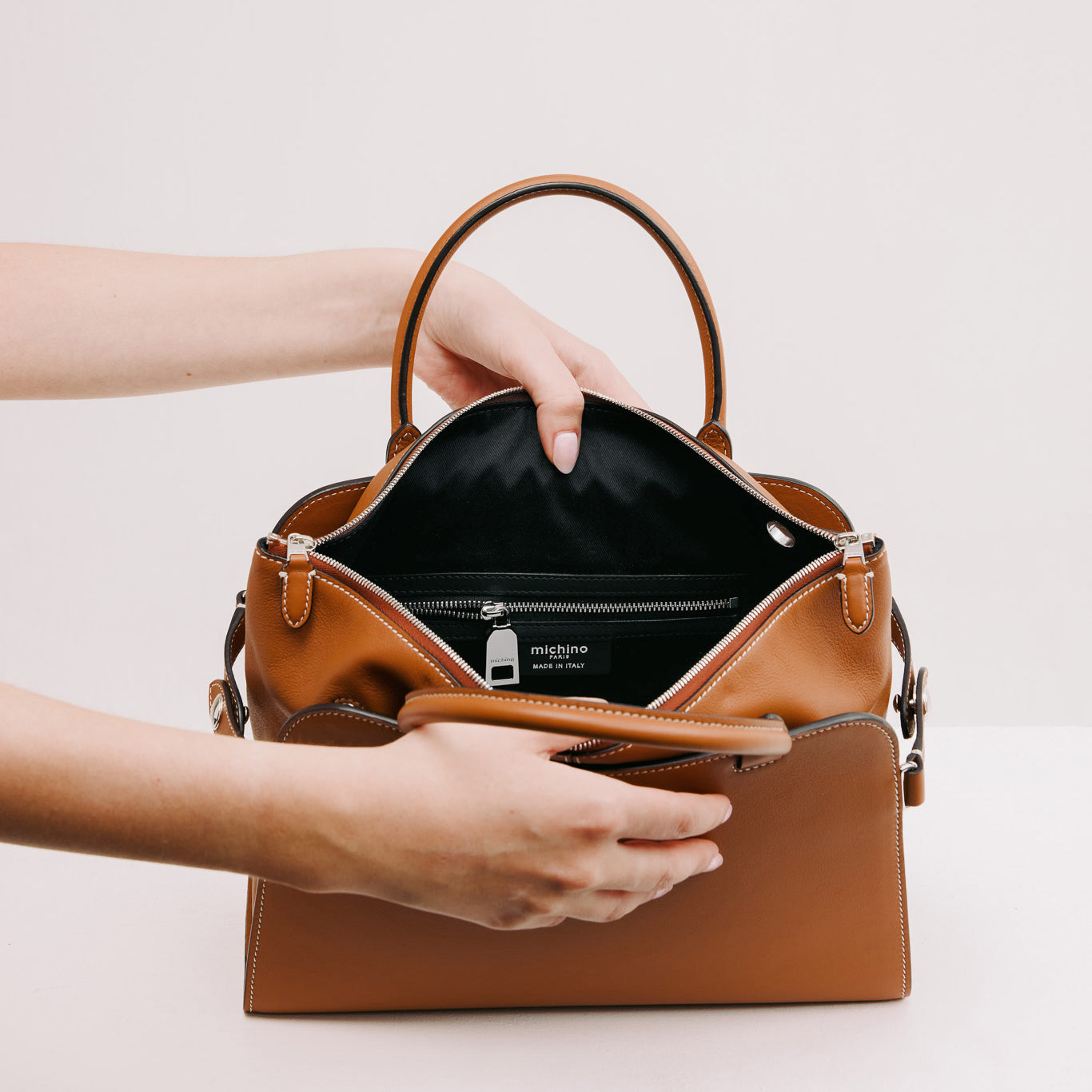 SEPTIEME PM LEDERHANDTASCHE