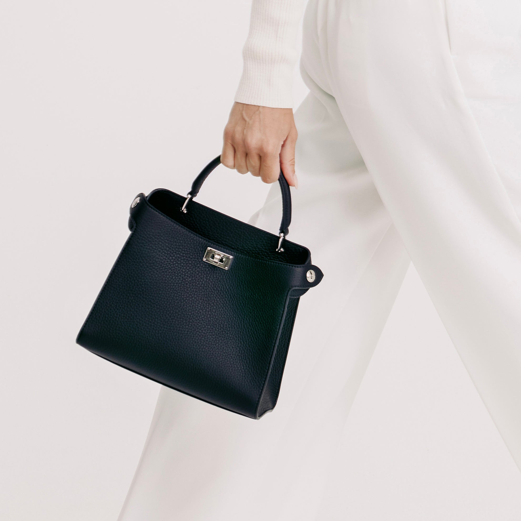 LEATHER HANDBAG LUTECE MINI ECLIPSE