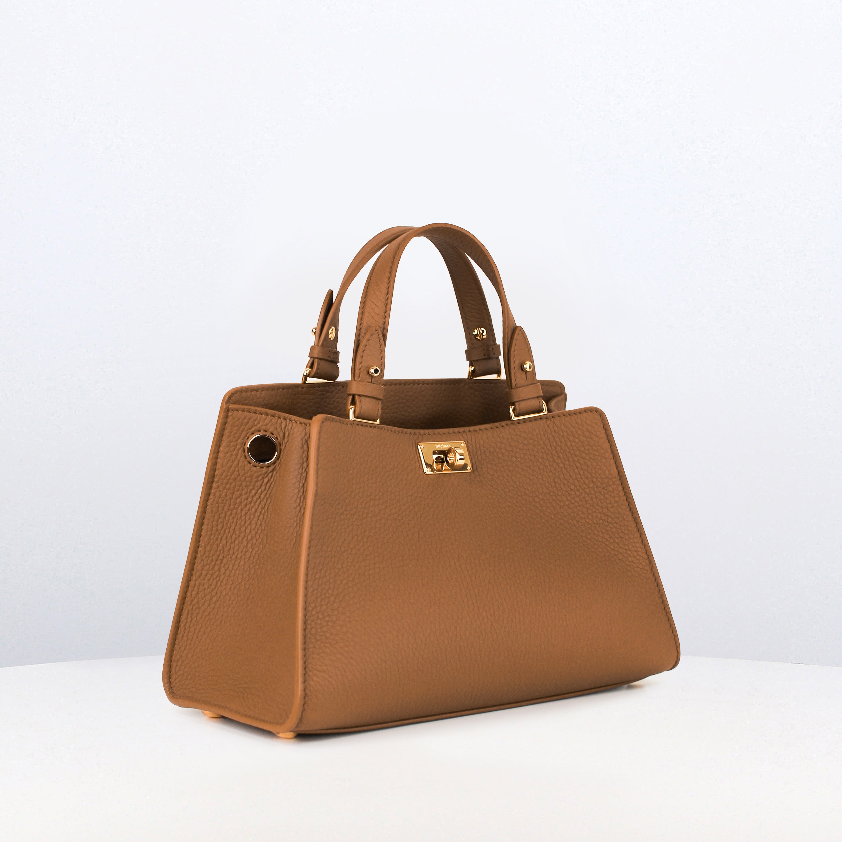 LEATHER HANDBAG TROCADERO CHESTNUT