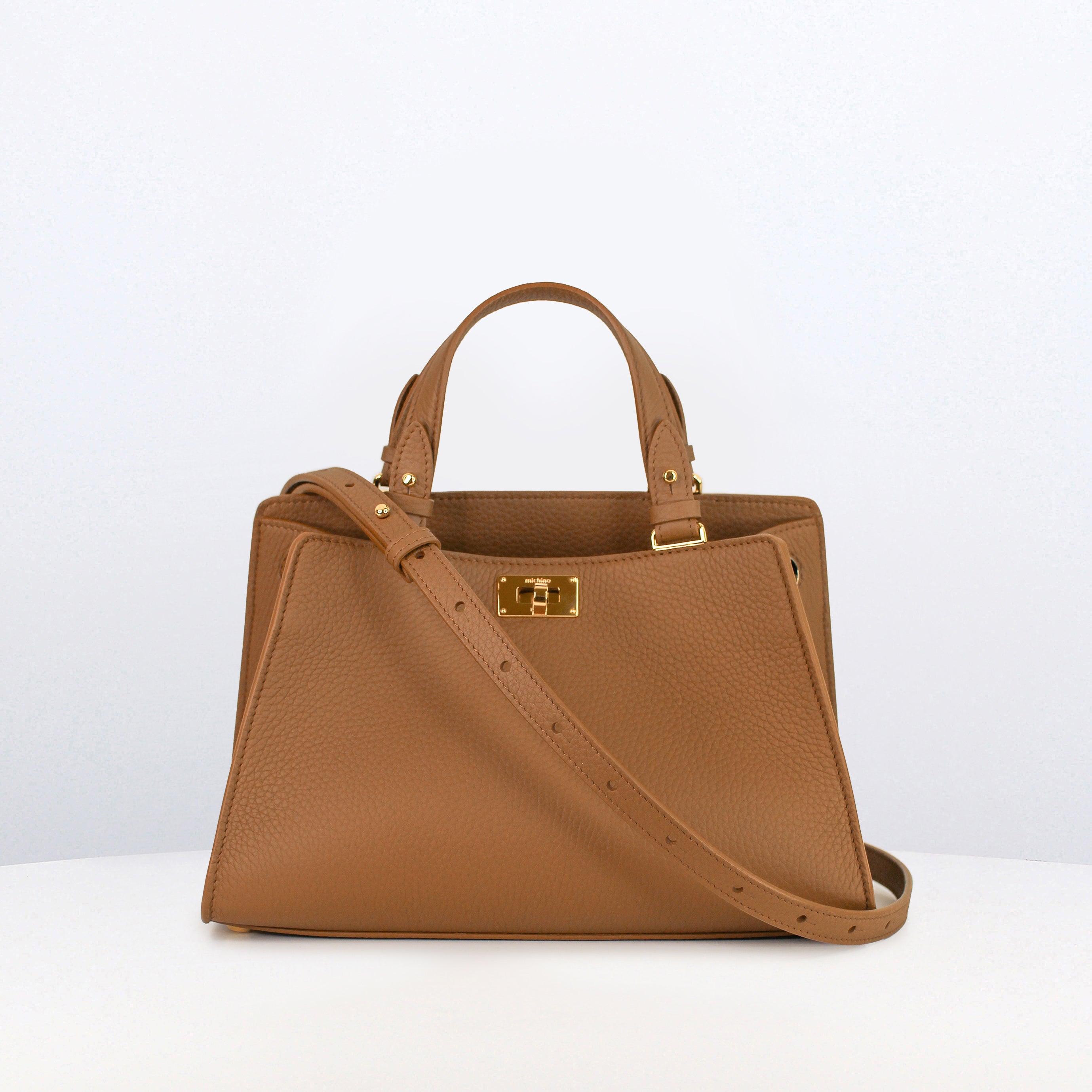 SAC A MAIN EN CUIR TROCADERO NOISETTE
