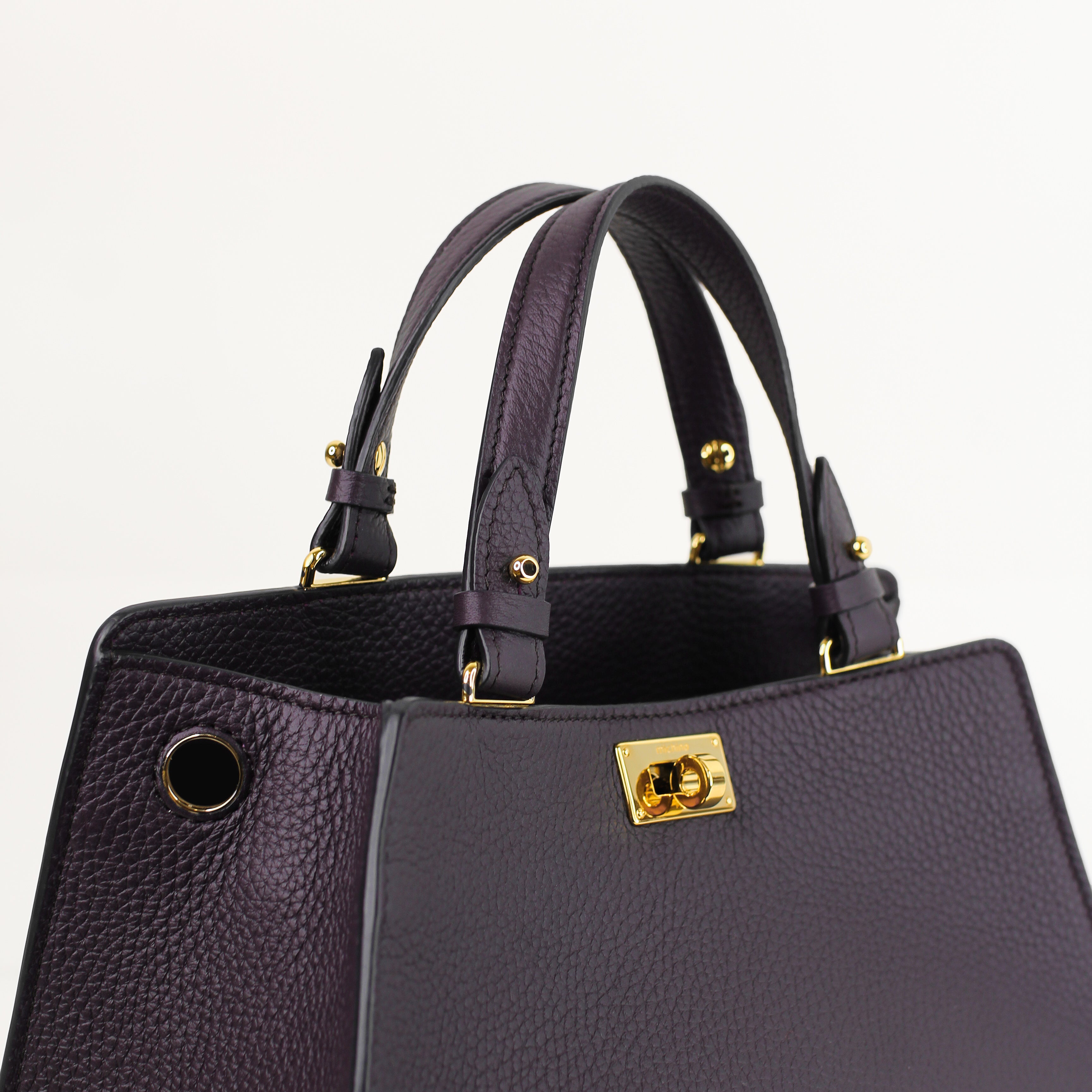 SAC A MAIN EN CUIR TROCADERO RAISIN