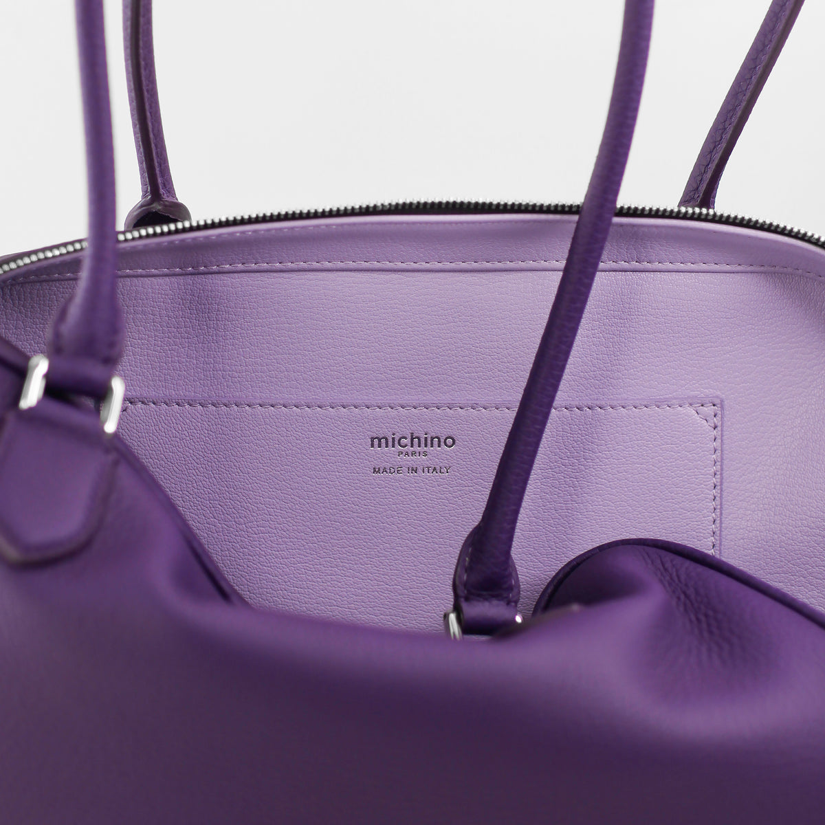 SAC À MAIN EN CUIR BOSTON TUILERIES PM IRIS