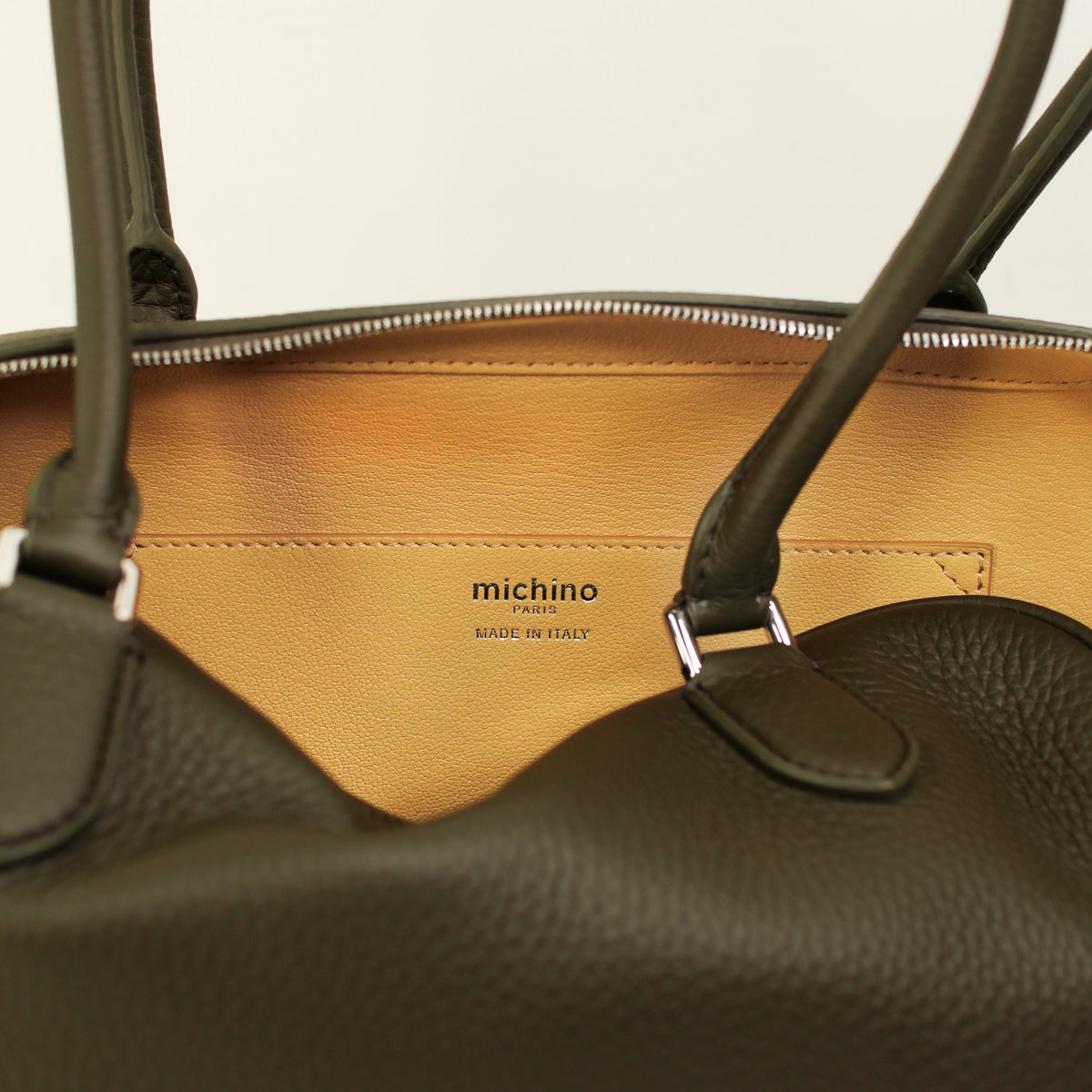 BOSTON TUILERIES PM LEDERHANDTASCHE KHAKI