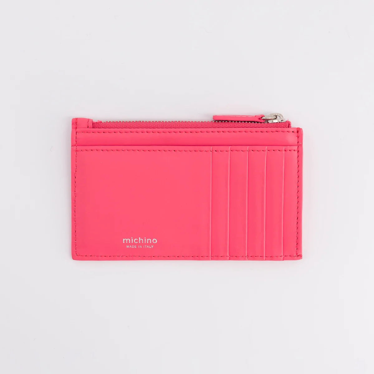 zip card holder fuxia