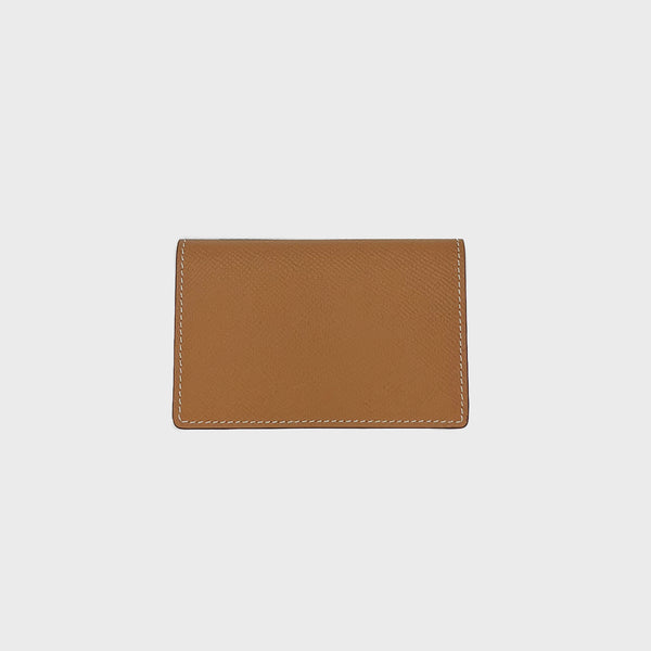 LEATHER BUSINESS CARD HOLDER GOLD
