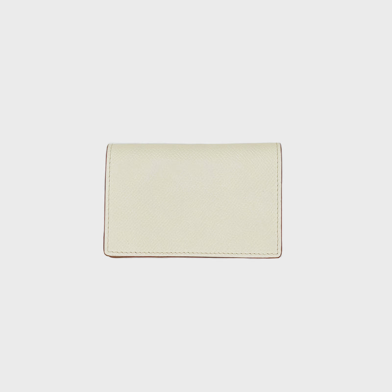 PORTE-CARTES DE VISITE EN CUIR IVOIRE