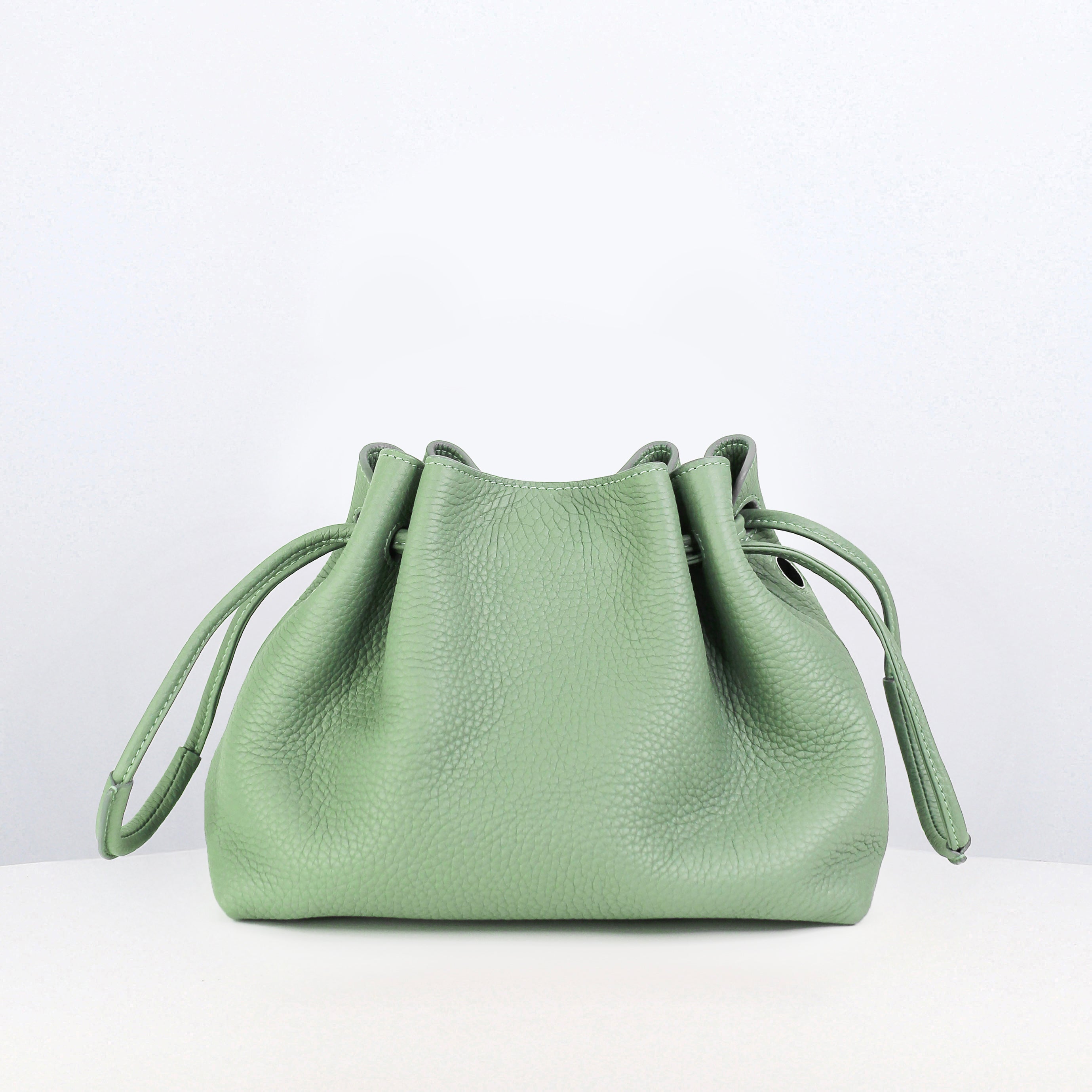 LEATHER DRAWSTRING BAG COLETTE MINI GIVERNY