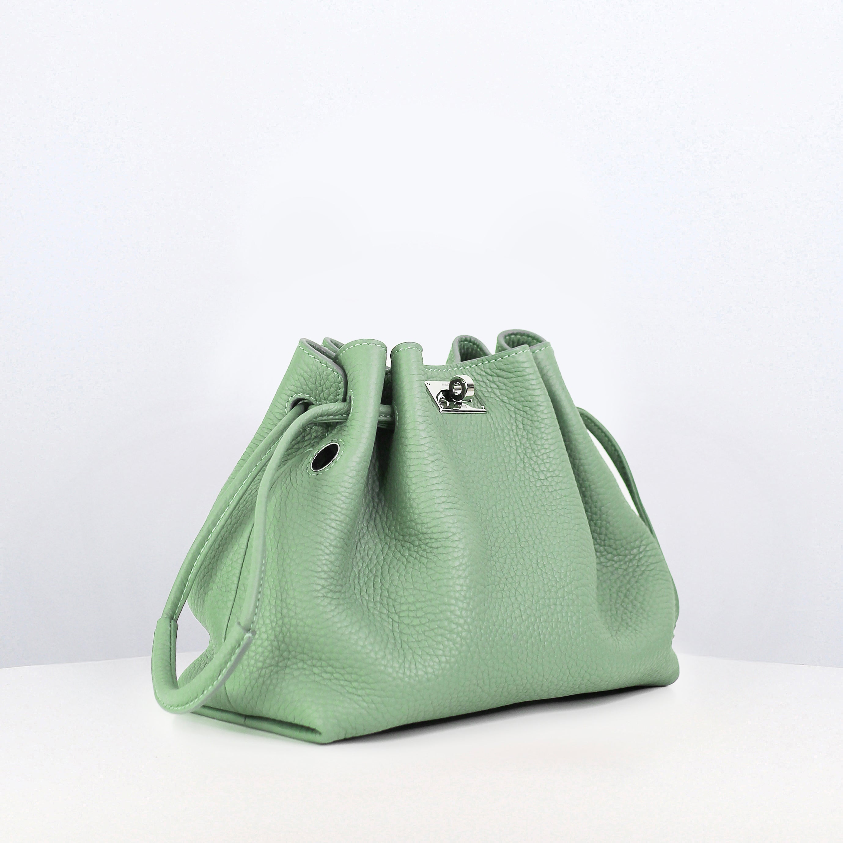 LEATHER DRAWSTRING BAG COLETTE MINI GIVERNY