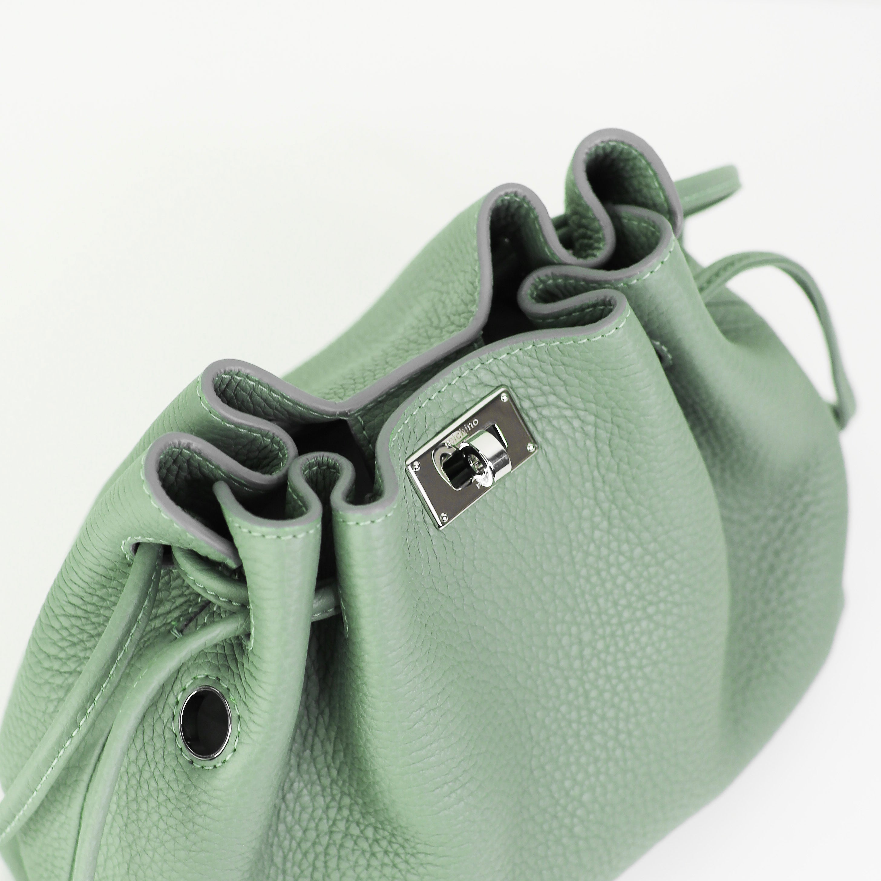 LEATHER DRAWSTRING BAG COLETTE MINI GIVERNY