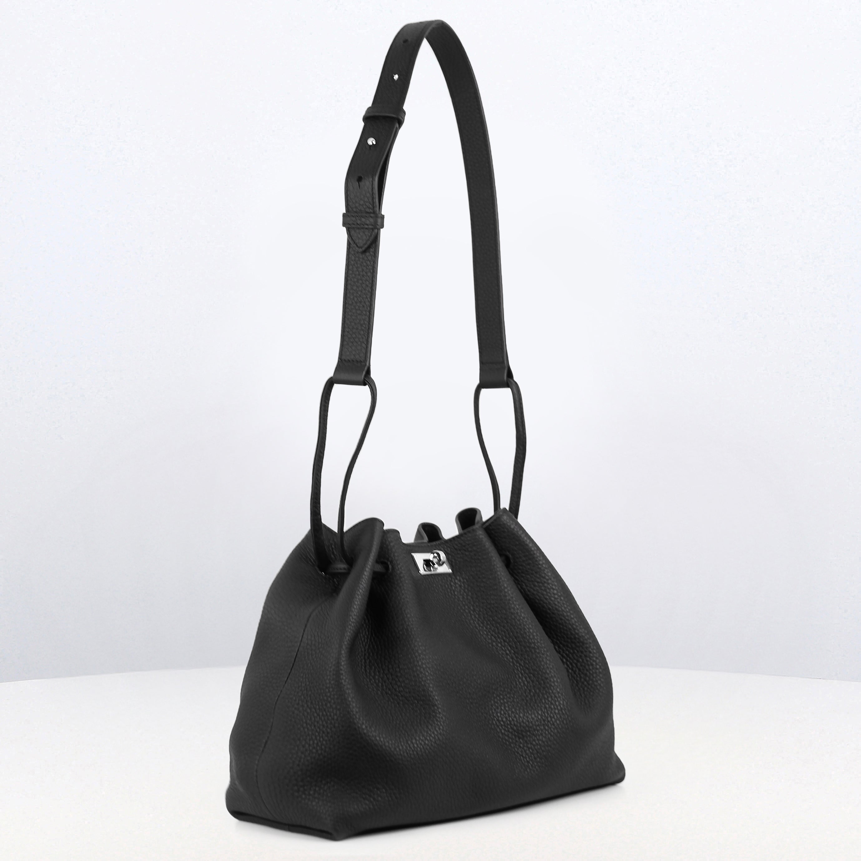 "Archiv-Events" COLETTE PM LEDERHANDTASCHE SCHWARZ (LANGER TRAGEGRIFF/-RIEMEN)
