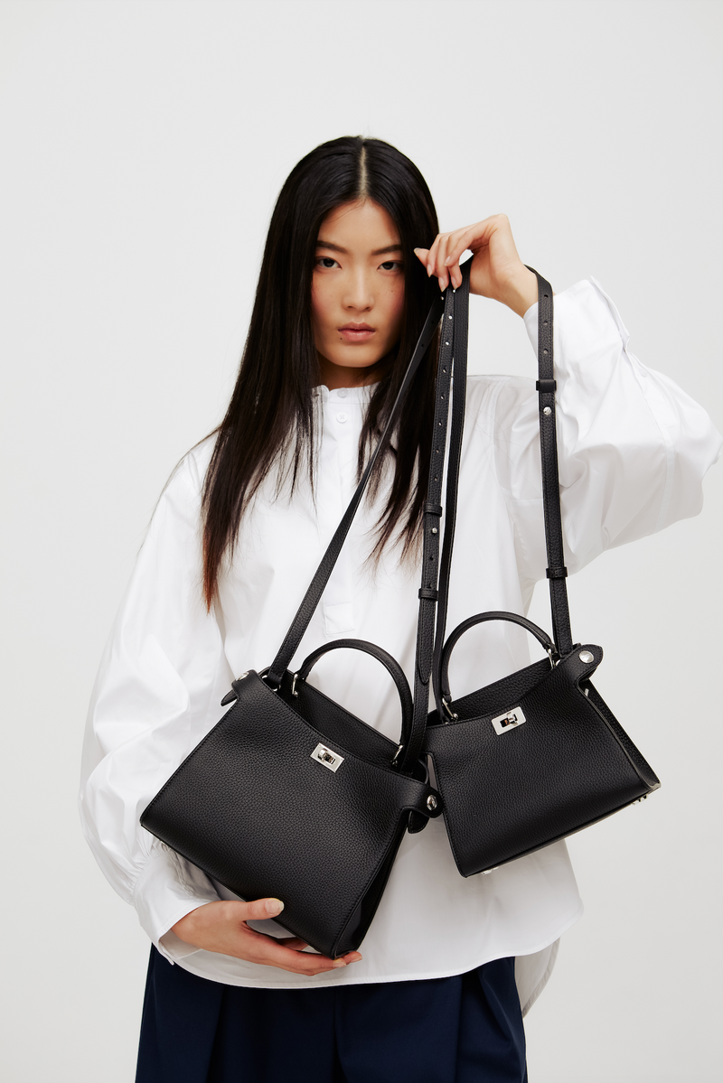 ハンドバッグ - ルテス ナノ ブラック – Michino Paris ハンドバッグ - ルテス ナノ ブラック – Michino Paris