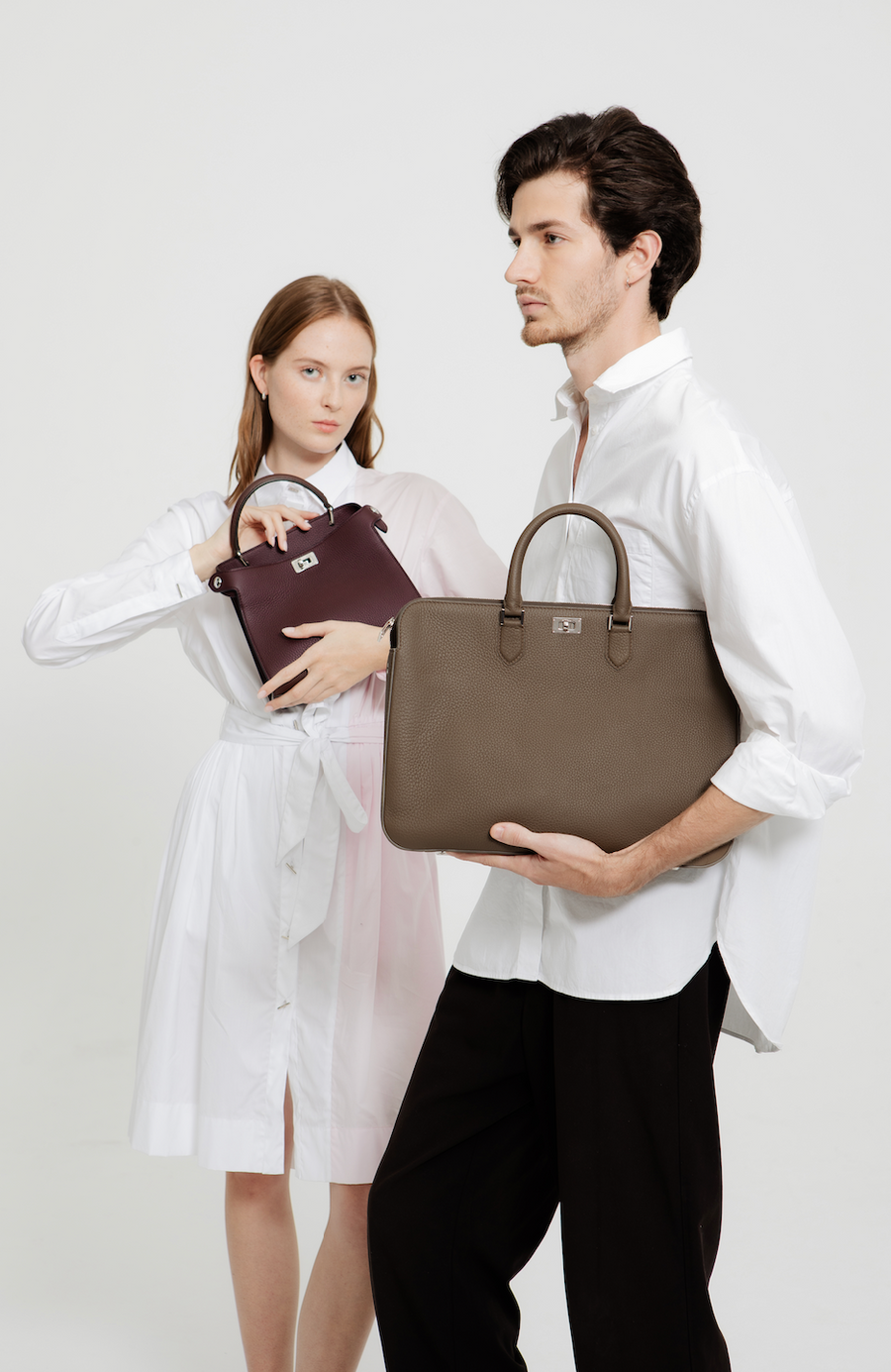 ハンドバッグ - ルテス ミニ あずき色 – Michino Paris ハンドバッグ - ルテス ミニ あずき色 – Michino Paris