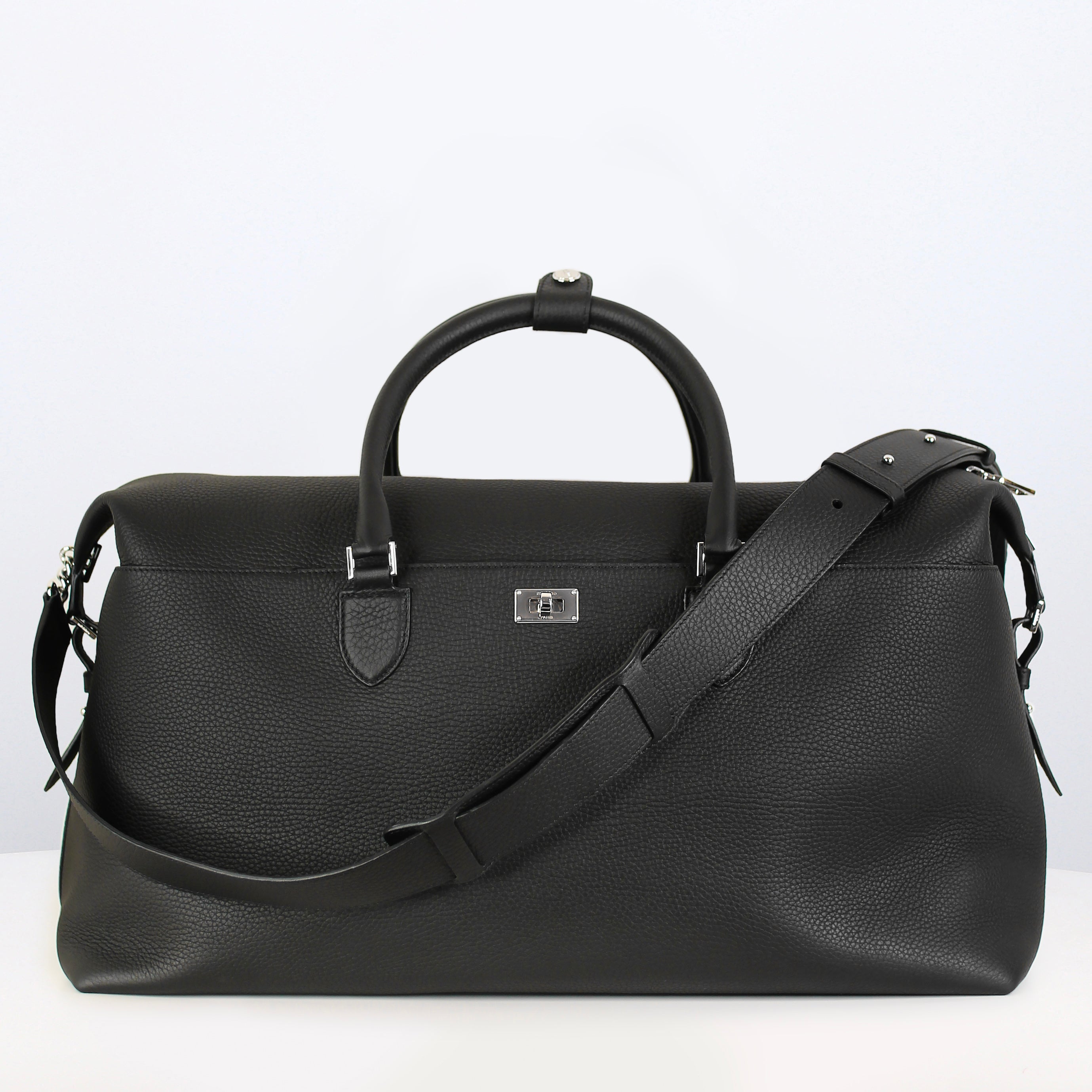 MONTPARNASSE DUFFLE LEDERTASCHE SCHWARZ