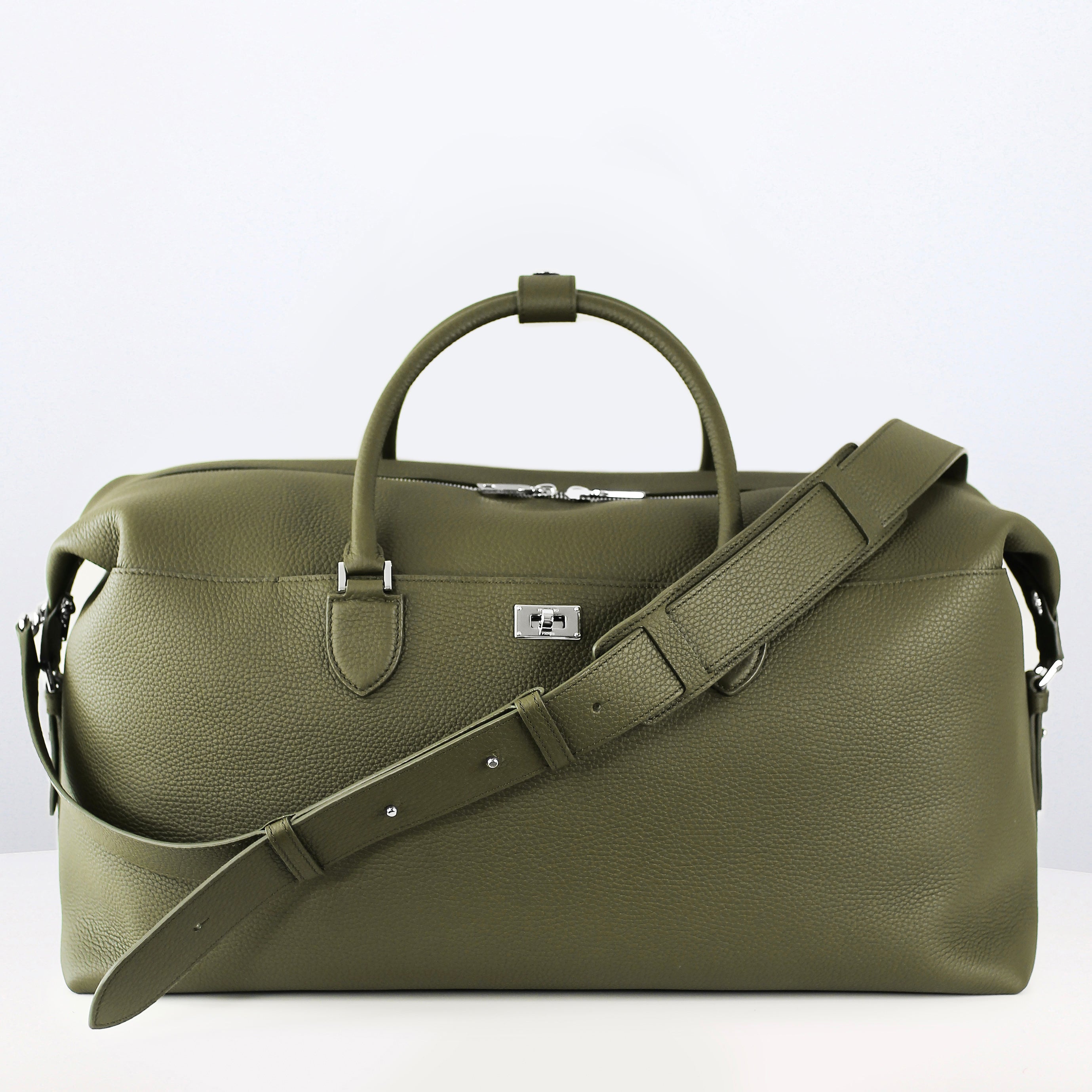 MONTPARNASSE DUFFLE LEDERTASCHE KHAKI