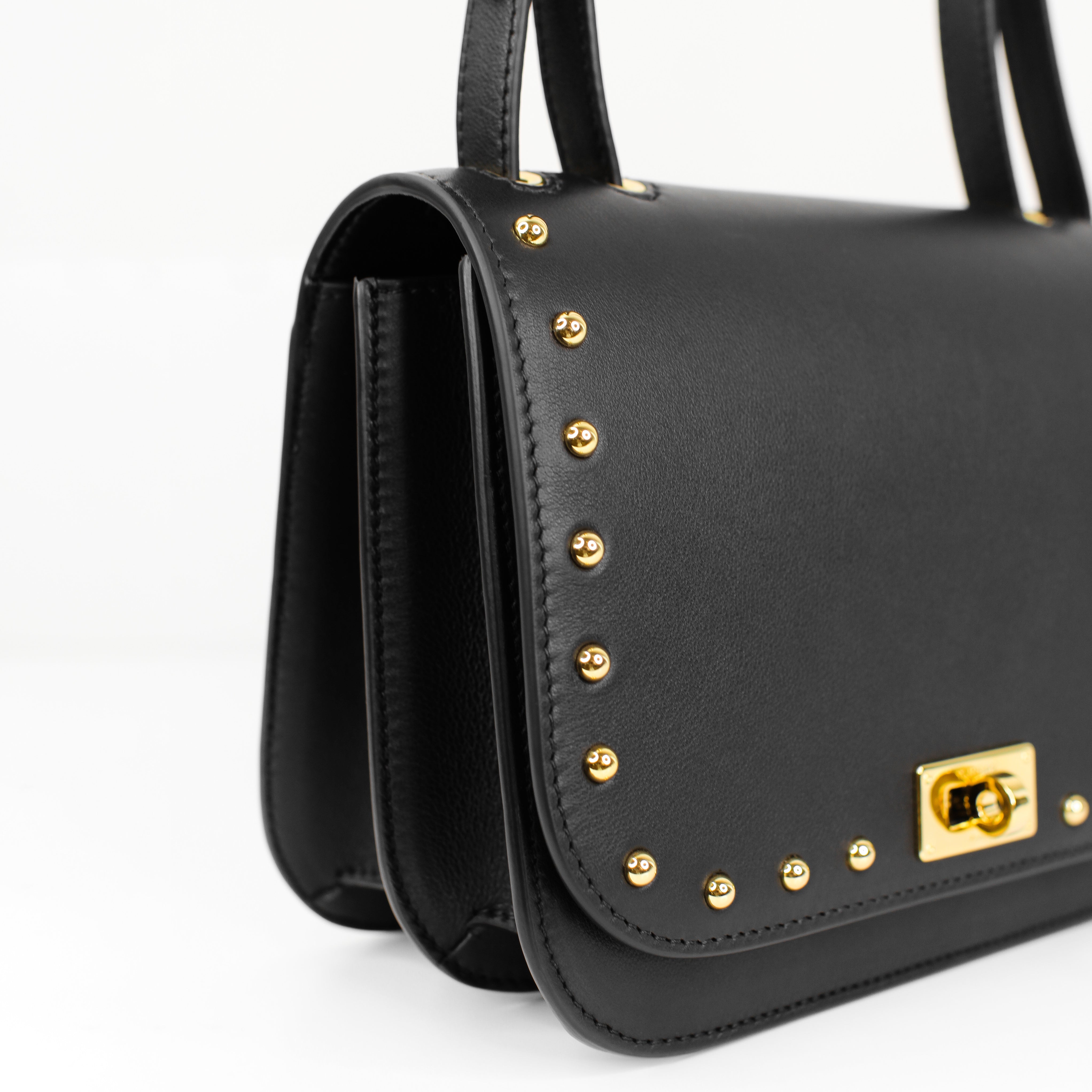 "Archiv-Events" ELYSÉE LEDERTASCHE SCHWARZ GENAGELT