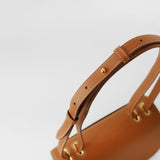 LEATHER FLAP BAG ELYSEE GOLD  