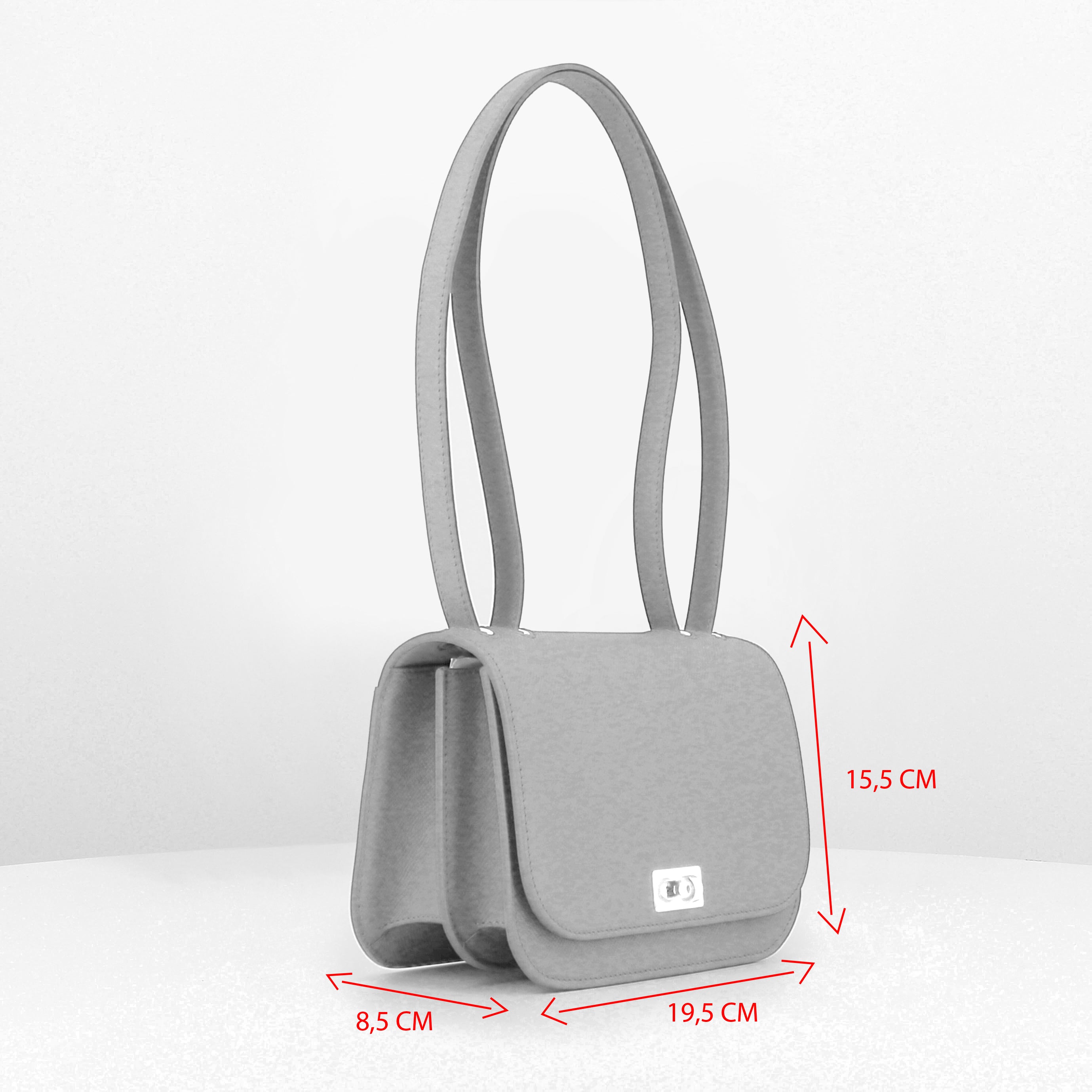 michino paris ハンドバッグ　トープ フラップバッグ - エリゼ トープ