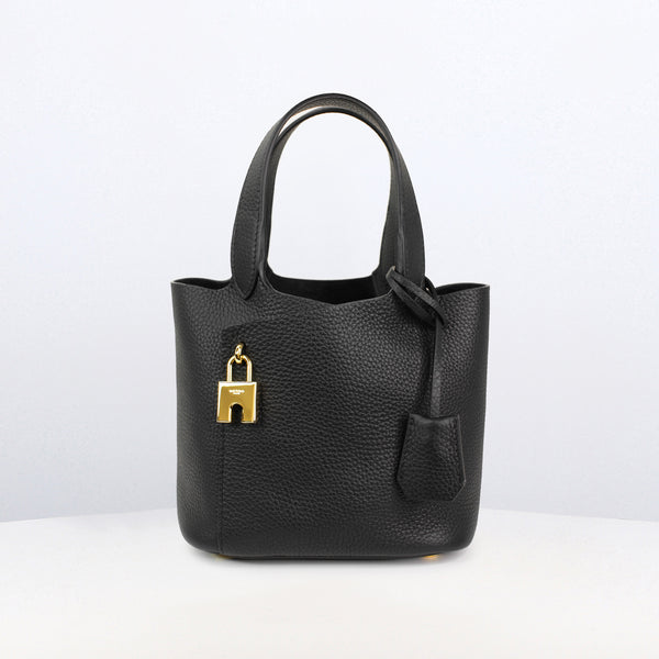 【michino PARIS】エトワール スモール ー ゴールド金具 ETOILEMINIBLACKGHWFRONT_600x60