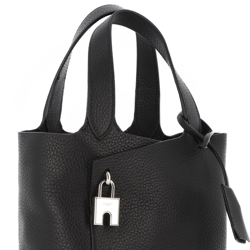 SAC À MAIN EN CUIR ETOILE MINI NOIR