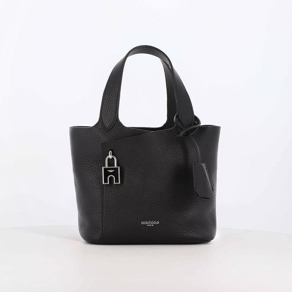 LEATHER HANDBAG ETOILE MINI BLACK