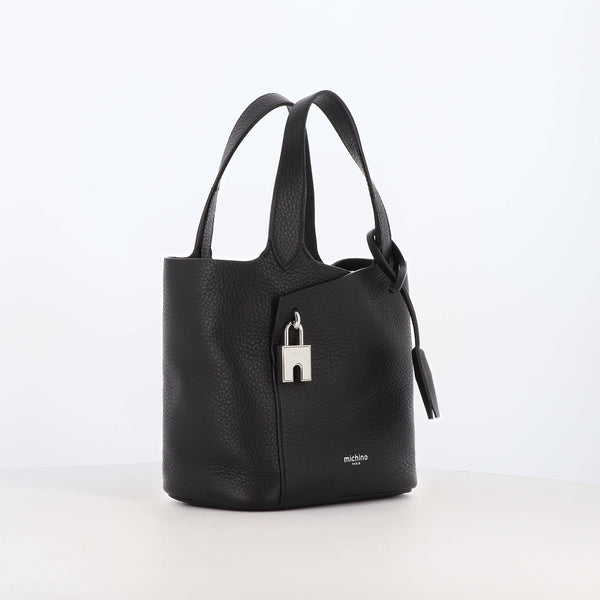 LEATHER HANDBAG ETOILE MINI BLACK