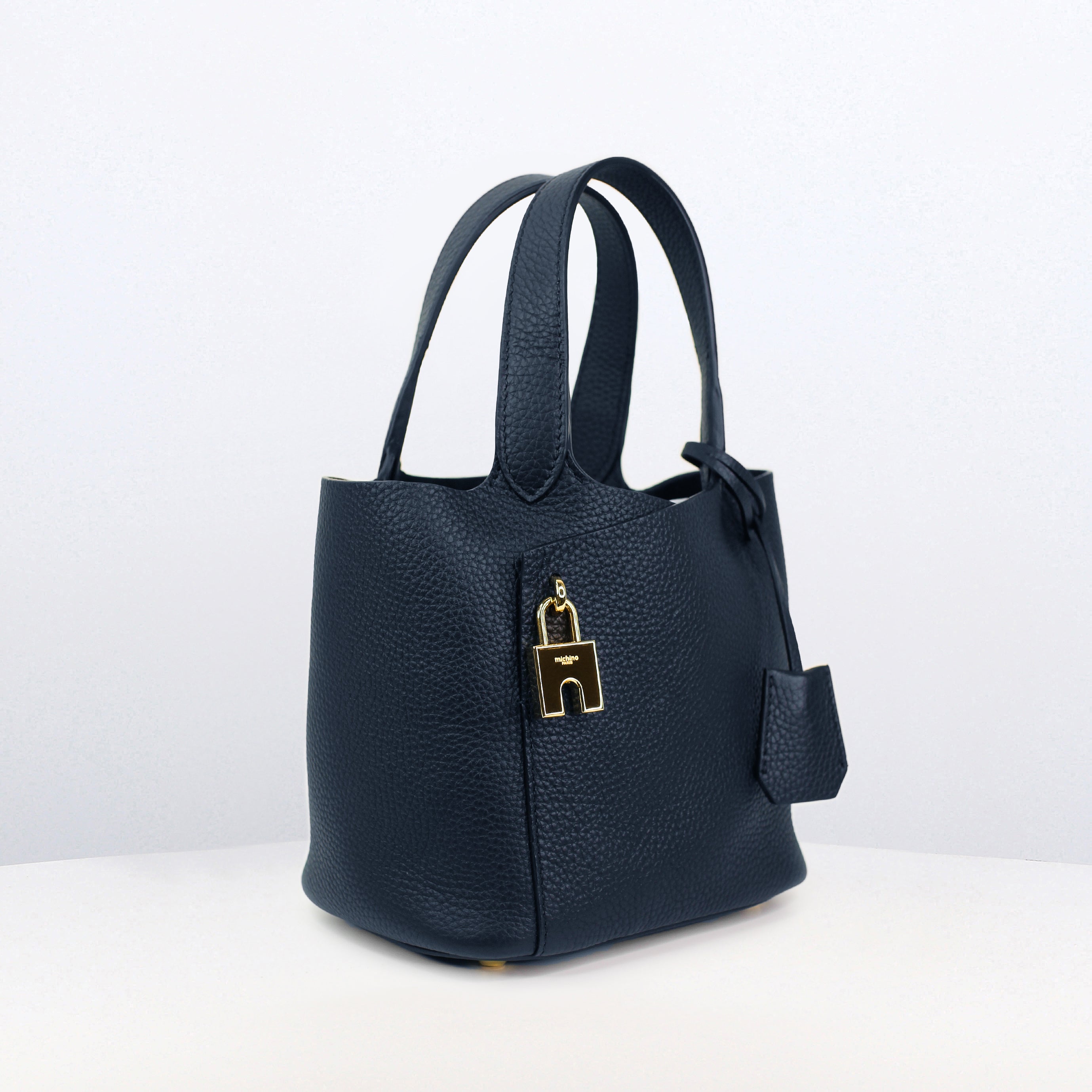 SAC A MAIN EN CUIR ETOILE MINI ECLIPSE FINITIONS DORÉES