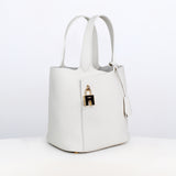 SAC A MAIN EN CUIR ETOILE PM CRAIE FINITIONS DORÉES