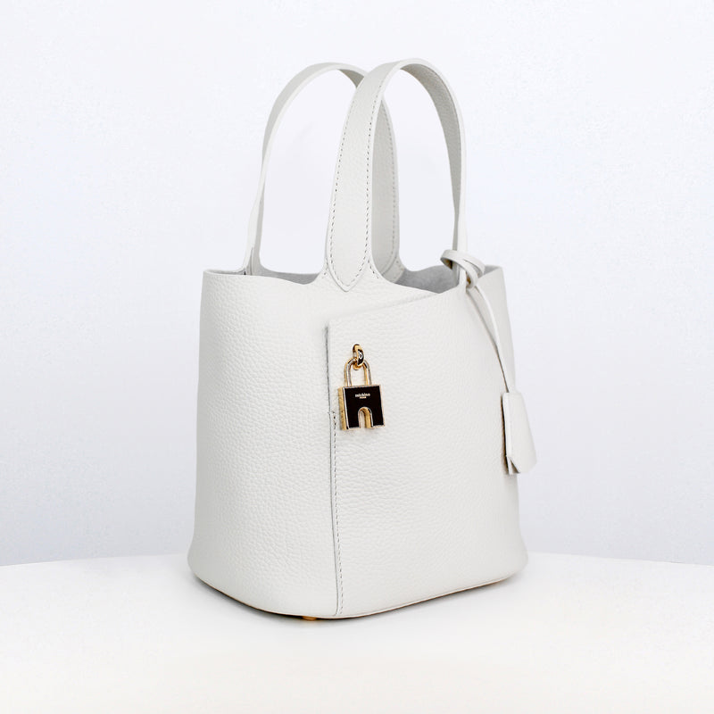 SAC A MAIN EN CUIR ETOILE PM CRAIE FINITIONS DORÉES