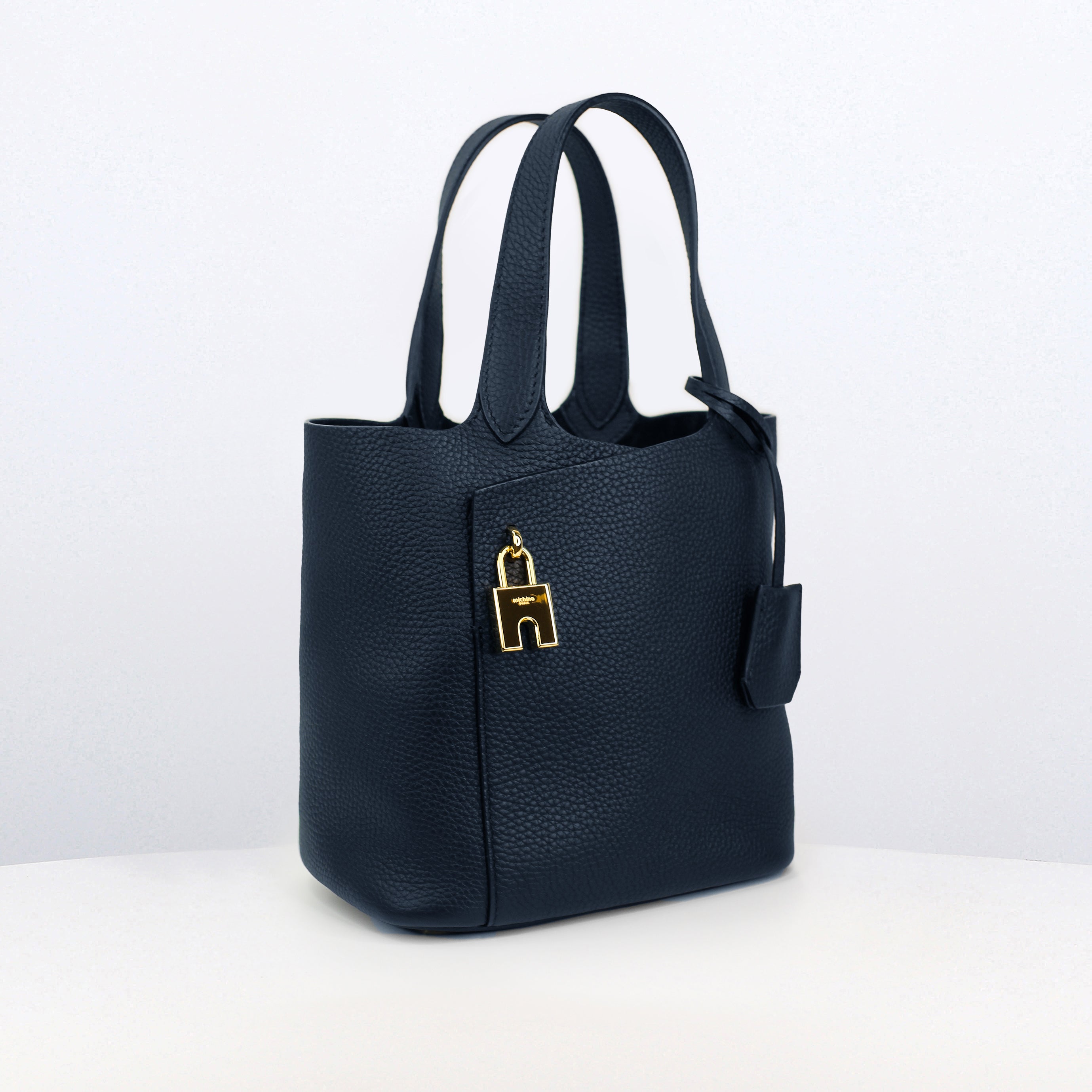 SAC A MAIN EN CUIR ETOILE PM ECLIPSE FINITIONS DORÉES